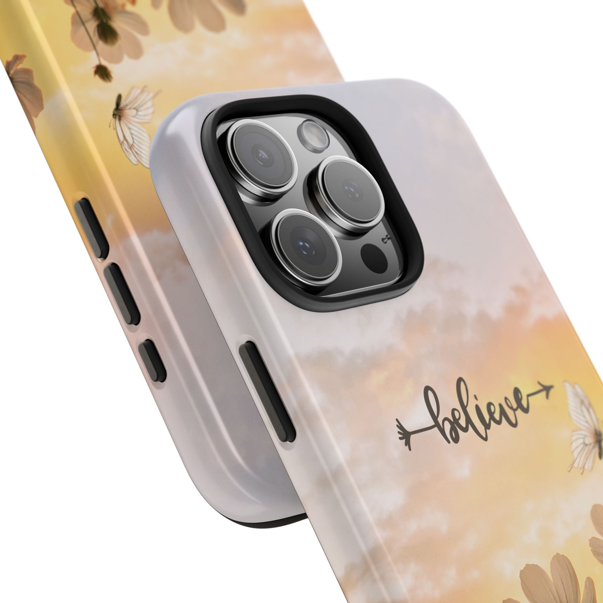 Believe Tough Phone Case (For iPhone, Galaxy & More) - Aesthetic Flower