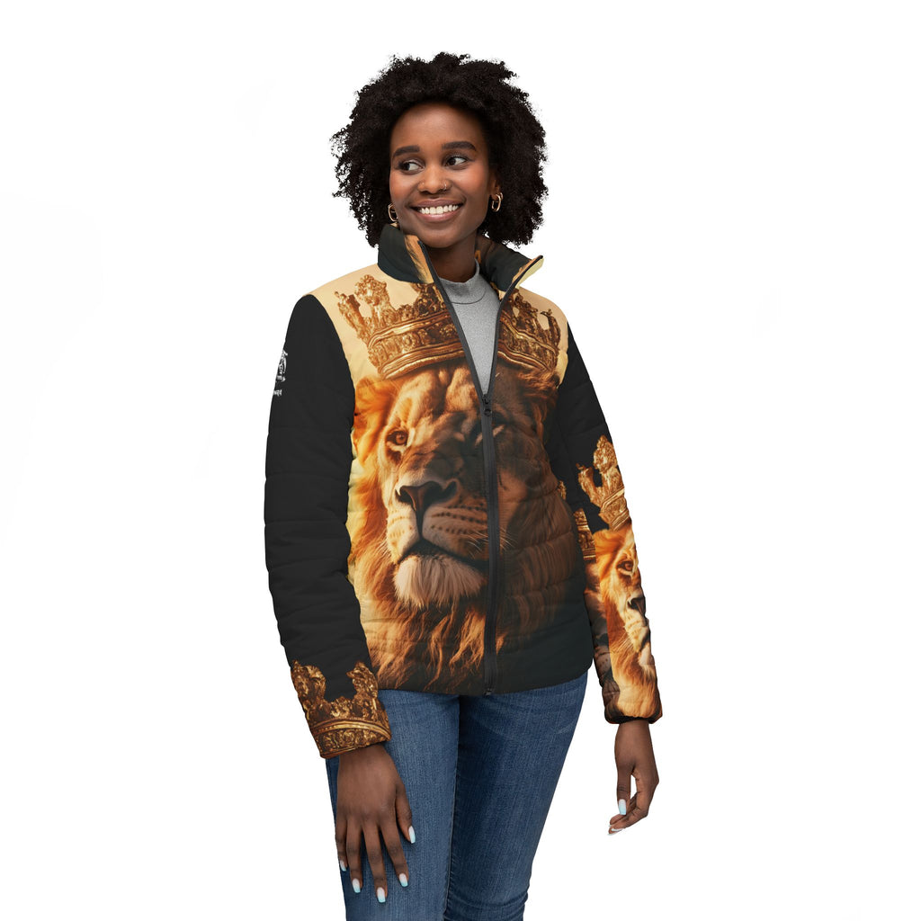 Season Of The Lion Women’s Puffer Jacket SETEPENRA All Over Prints.
