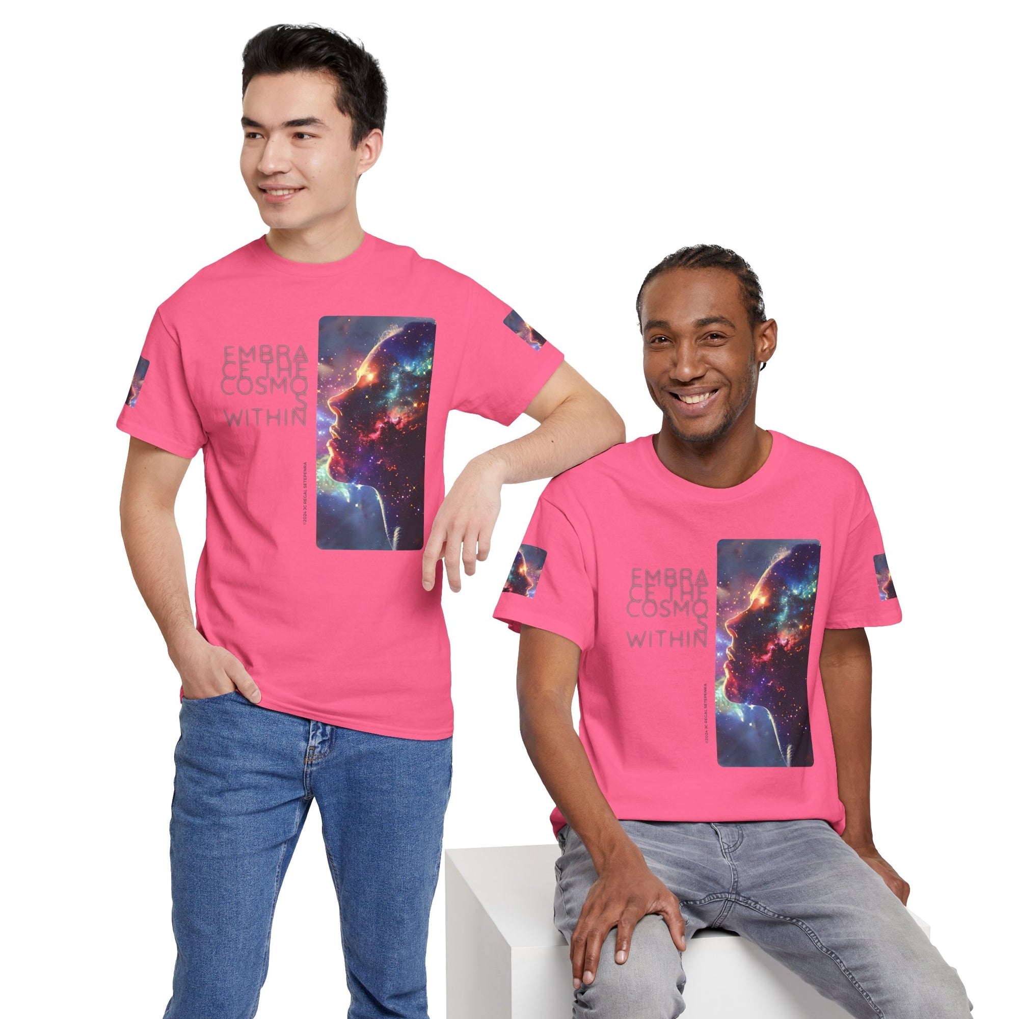 Embrace The Cosmos Within Unisex Heavy Cotton Tee