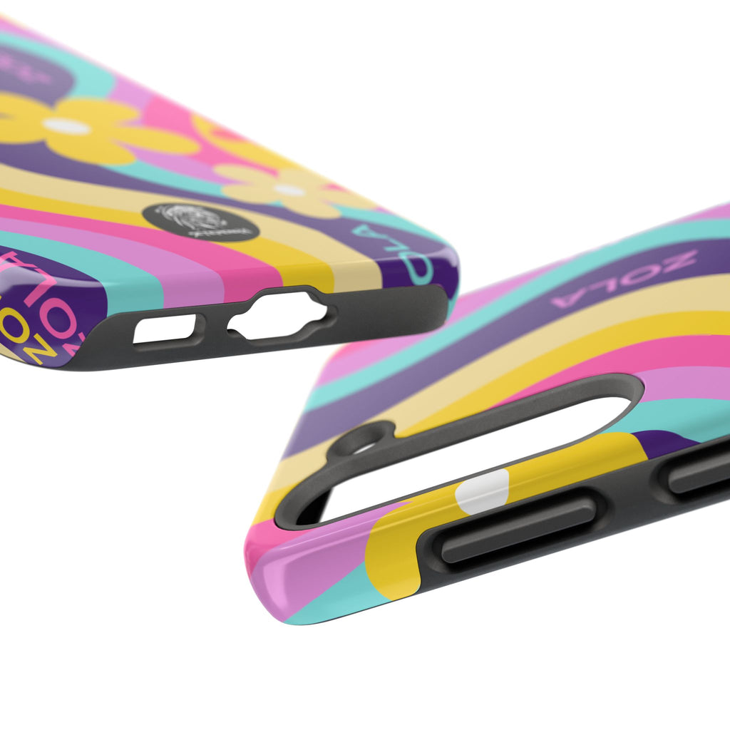 Zola Tough Phone Case (For iPhone, Galaxy & More) - Purple Wave