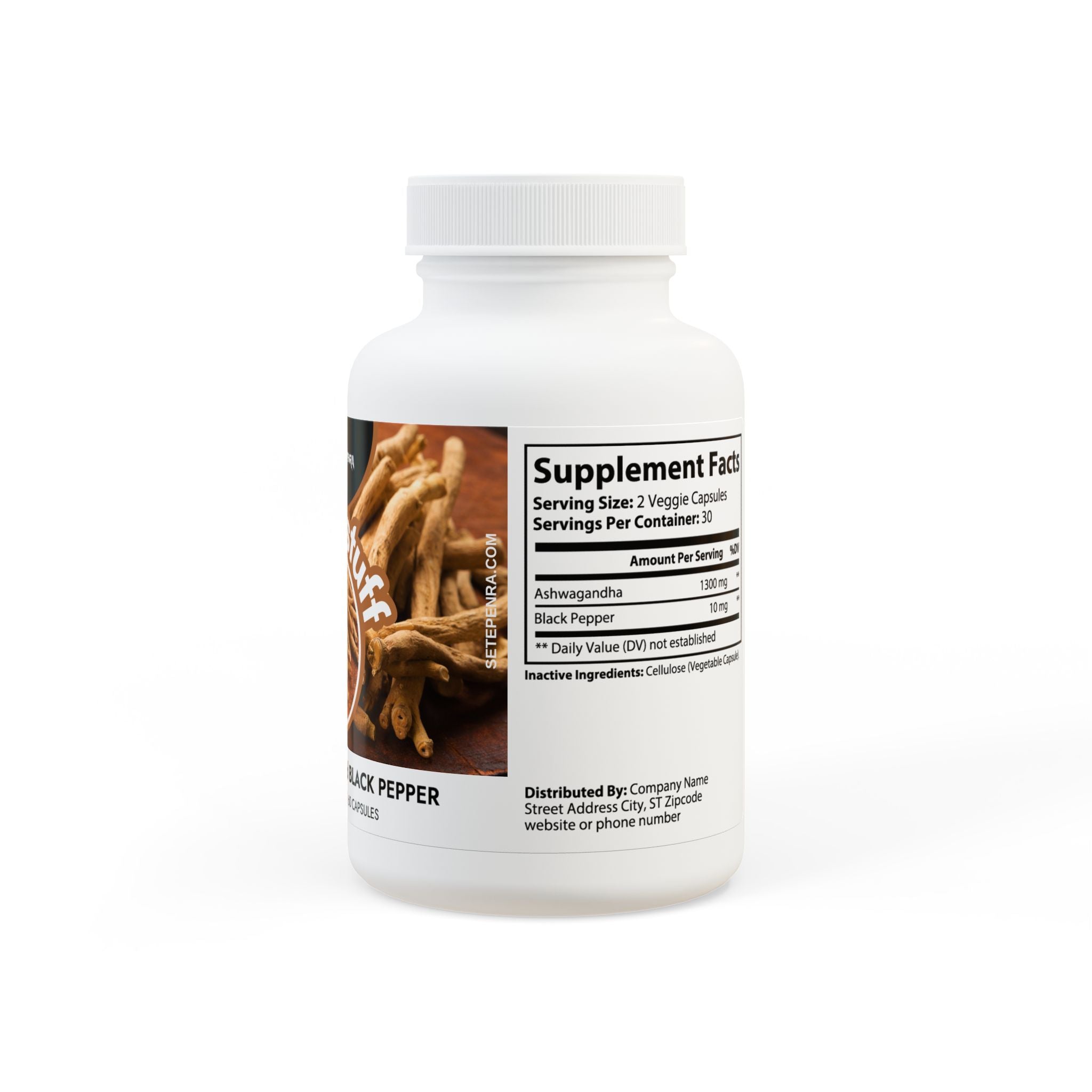 SETEPENRA Goodstuff Ashwagandha and Black Pepper Supplement (60 capsules) SETEPENRA Food Supplements.