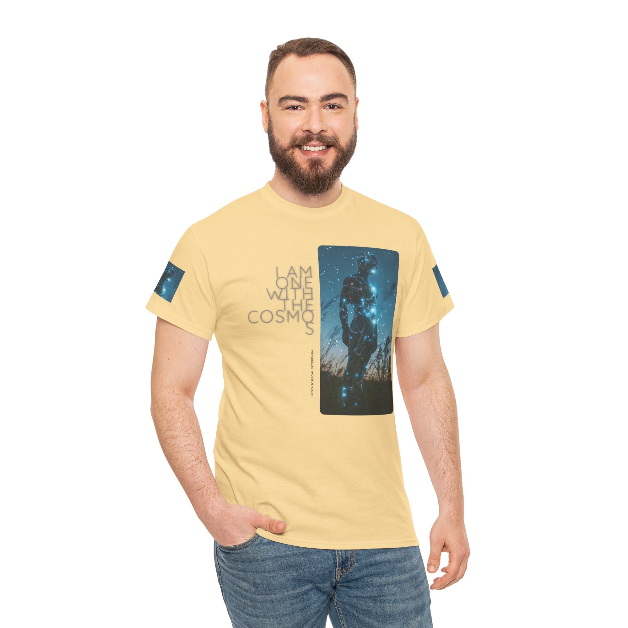 One With The Cosmos Unisex Heavy Cotton Tee