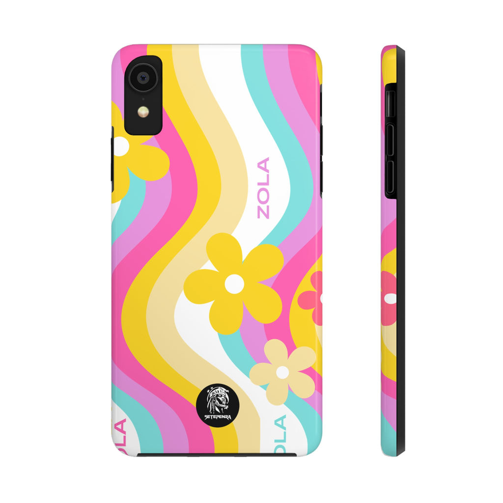 Zola Tough Phone Case (For iPhone, Galaxy & More) - White Wave