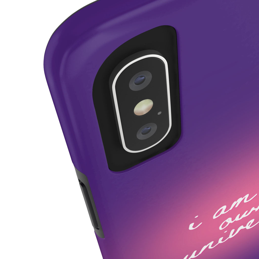 I Am My Own Universe Tough Phone Case (For iPhone, Galaxy & More) - Purple