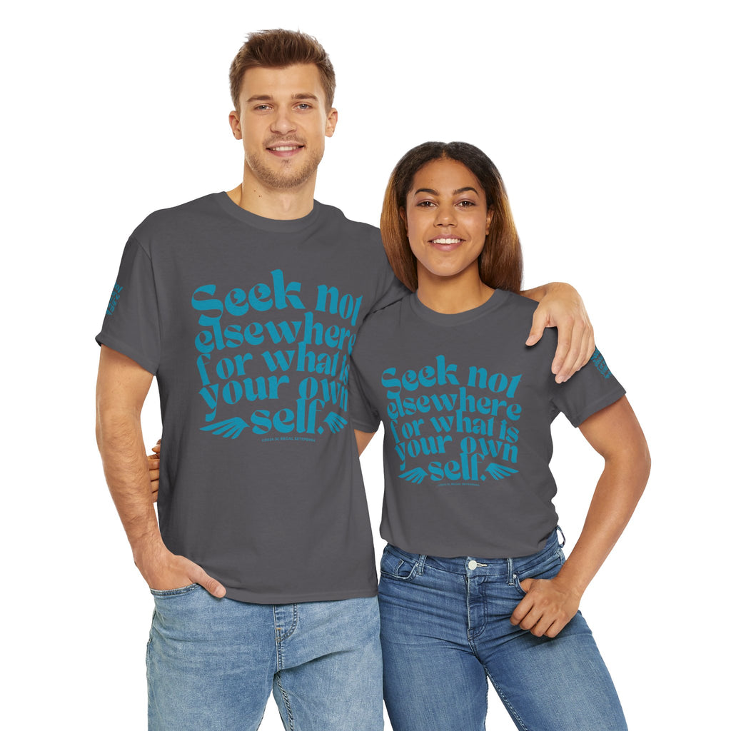 Seek Not Elsewhere (Aqua Edition) Unisex Heavy Cotton Tee