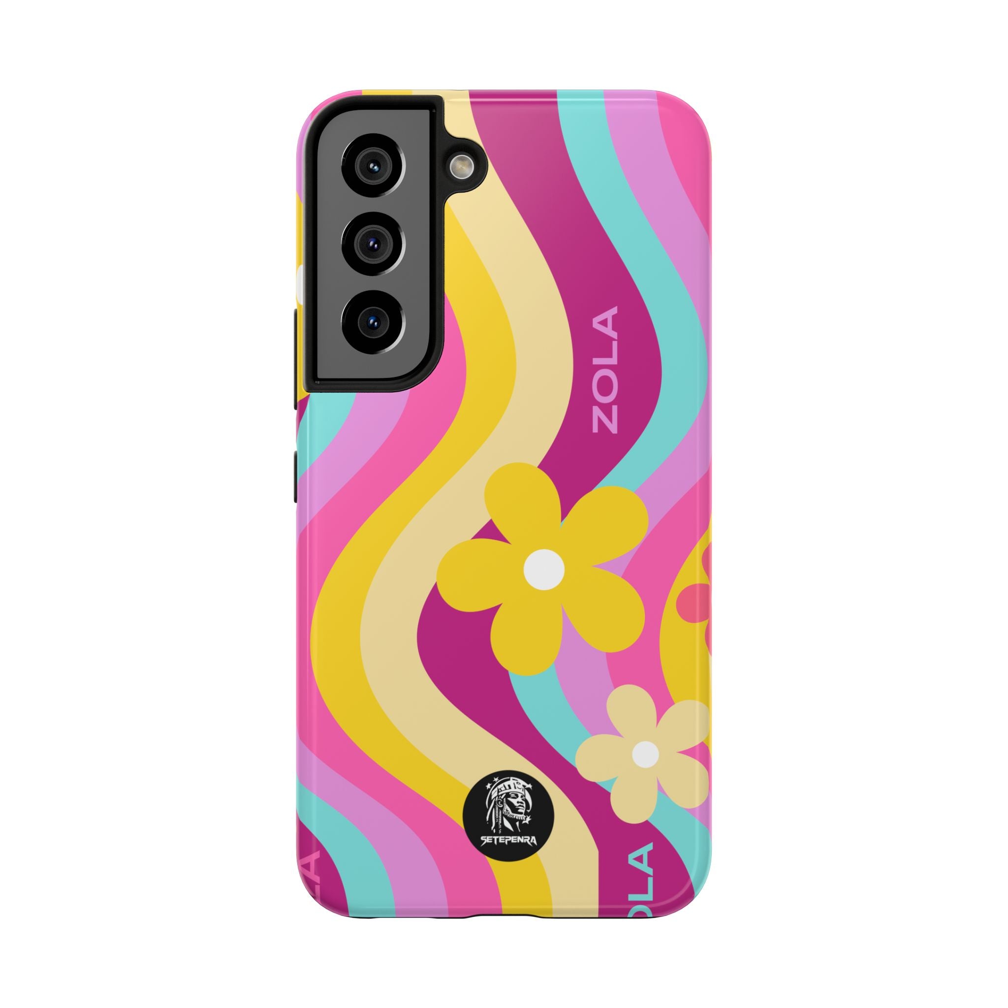 Zola Tough Phone Case (For iPhone, Galaxy & More) - Pink Wave