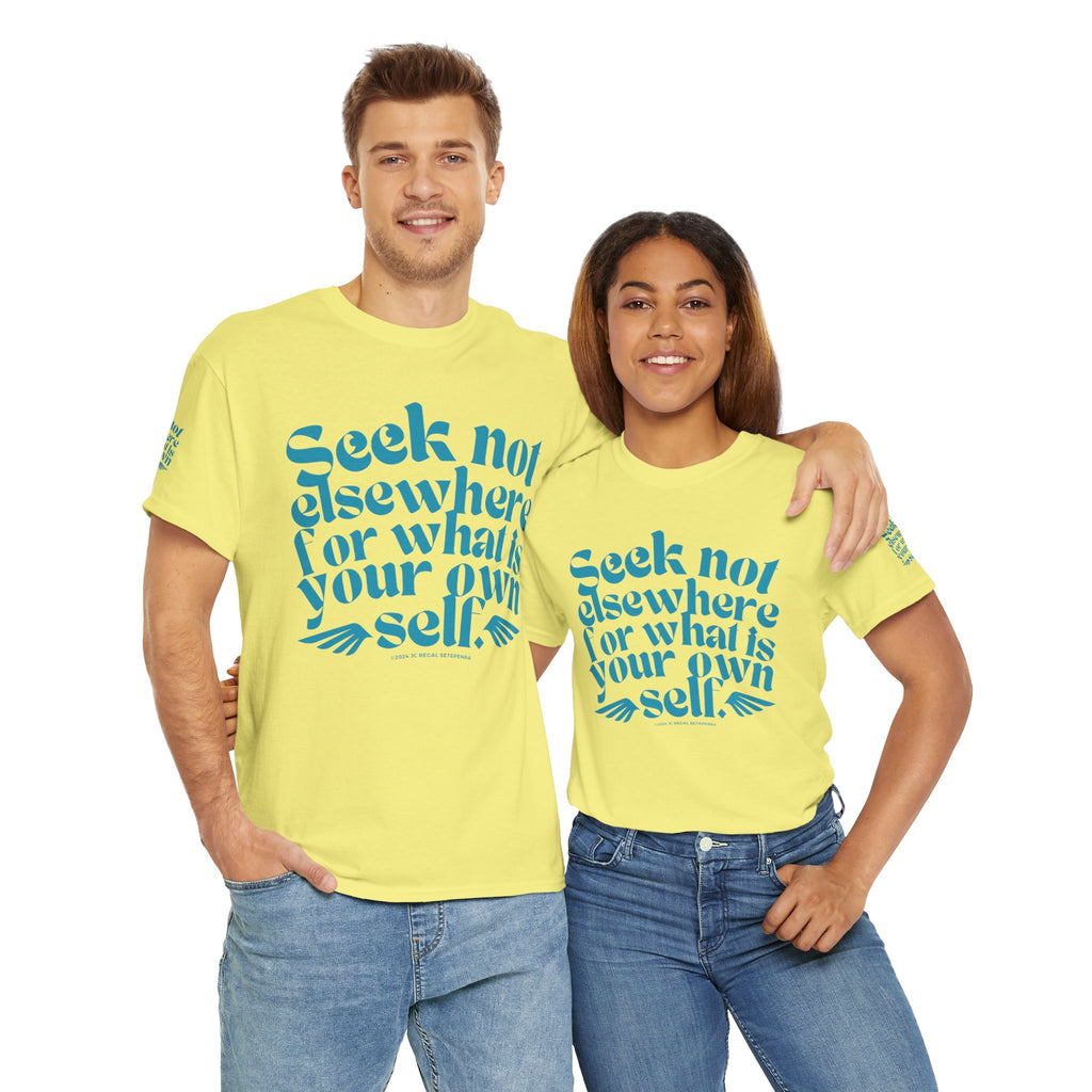 Seek Not Elsewhere (Aqua Edition) Unisex Heavy Cotton Tee