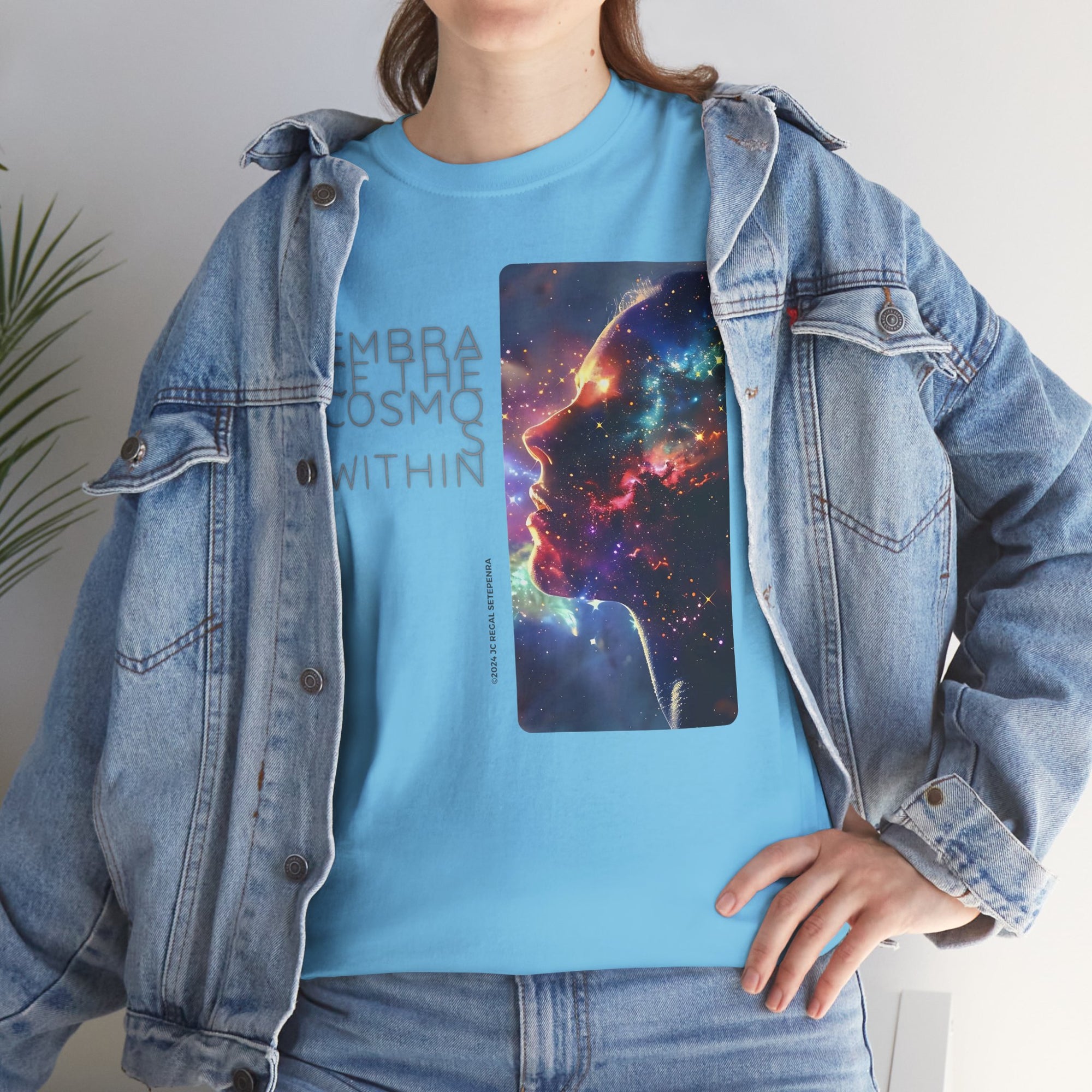 Embrace The Cosmos Within Unisex Heavy Cotton Tee