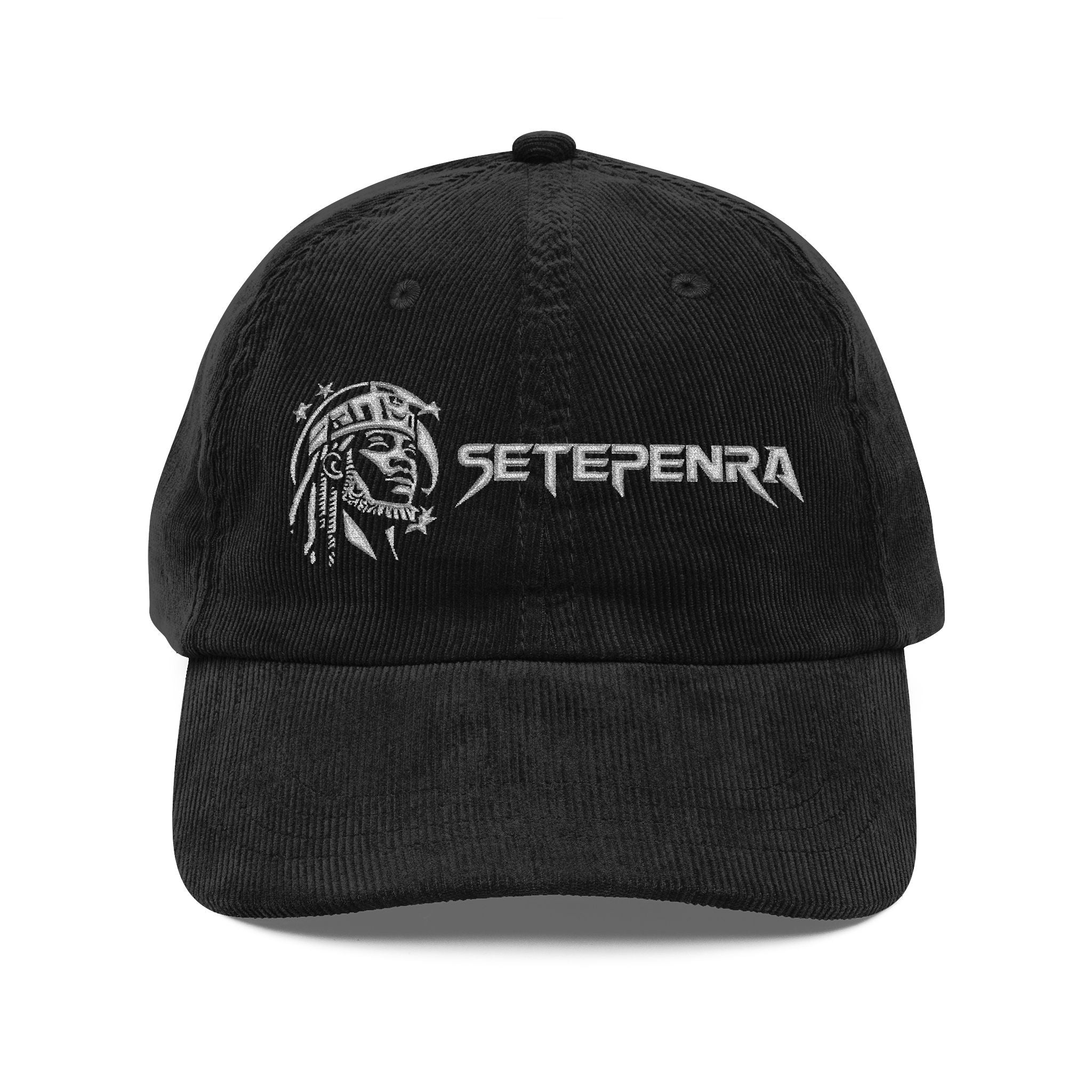 SETEPENRA Vintage Embroidered Corduroy Cap