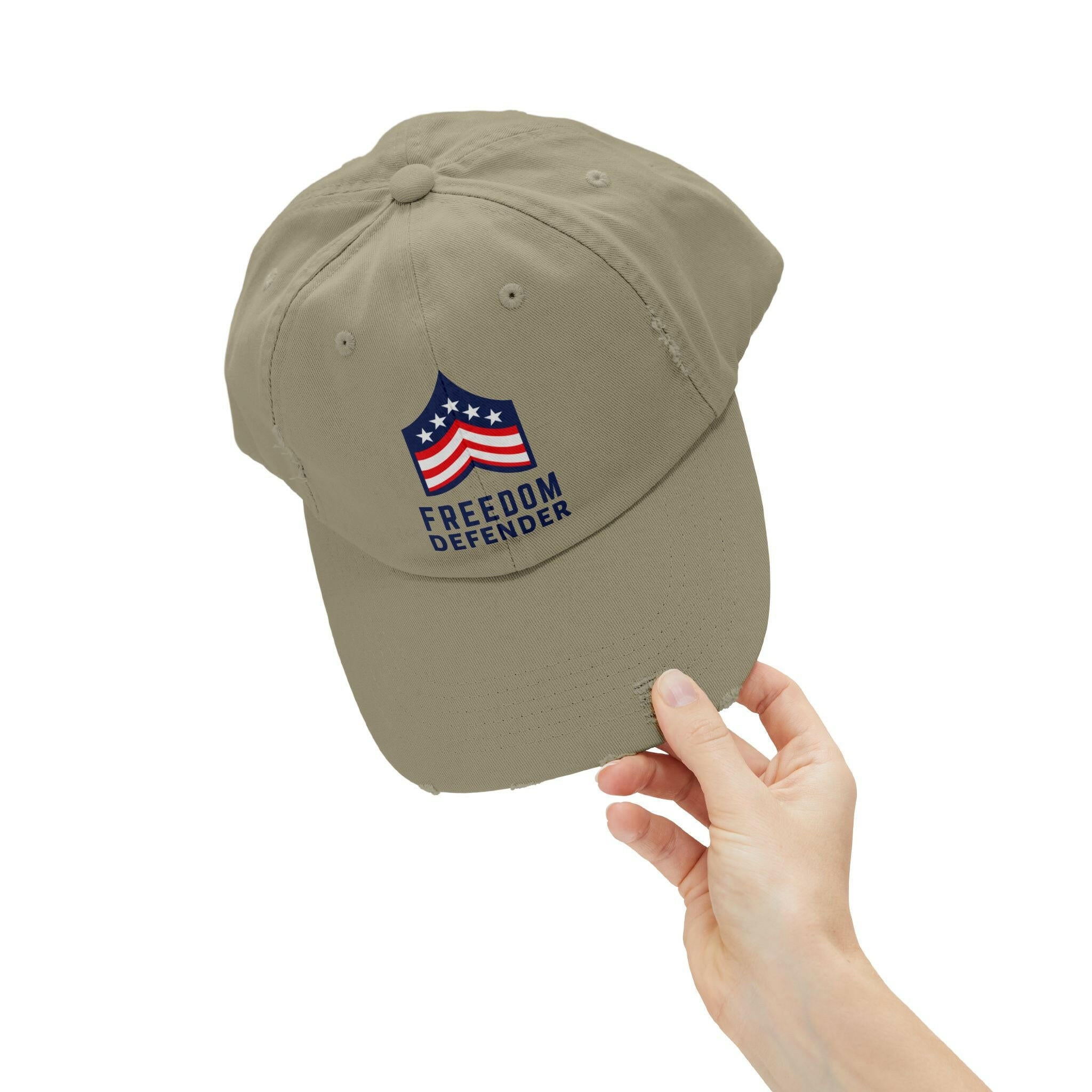 Freedom Defender Unisex Distressed Cap