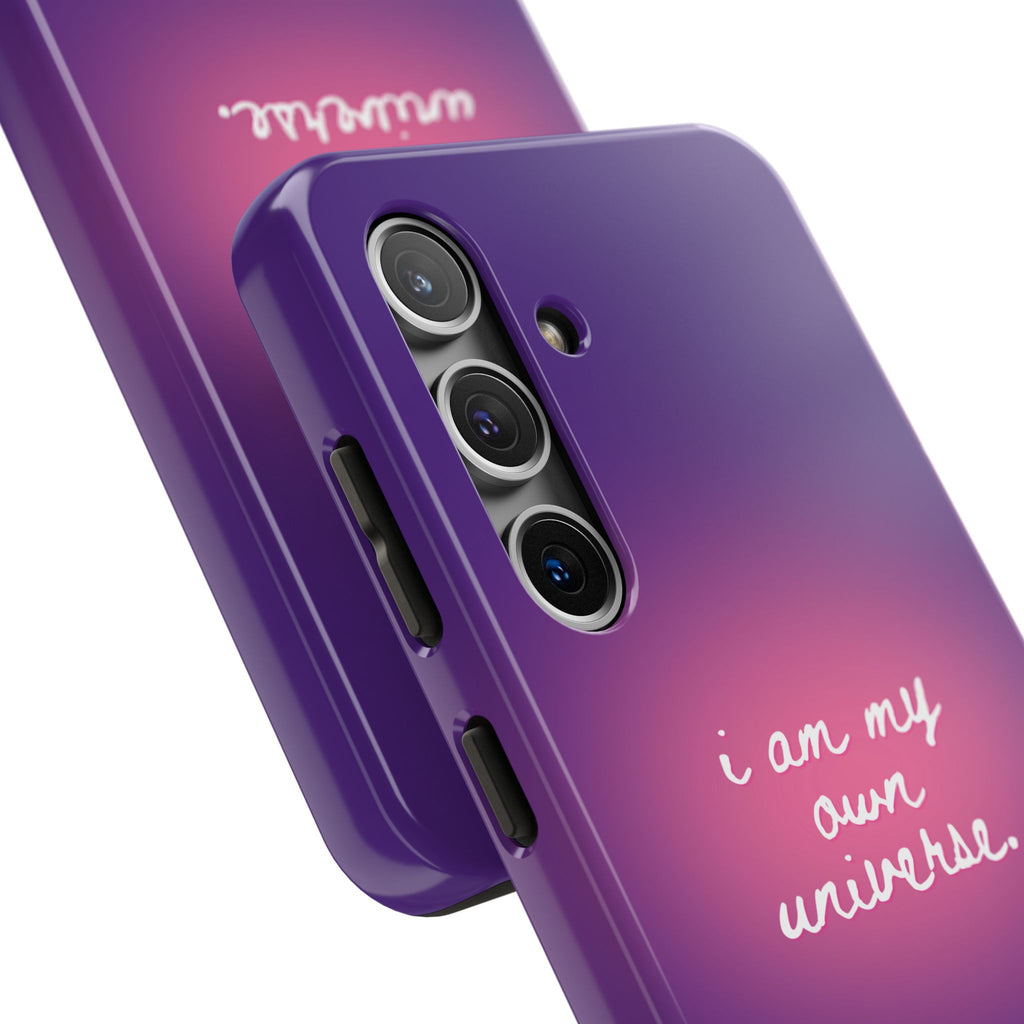 I Am My Own Universe Tough Phone Case (For iPhone, Galaxy & More) - Purple