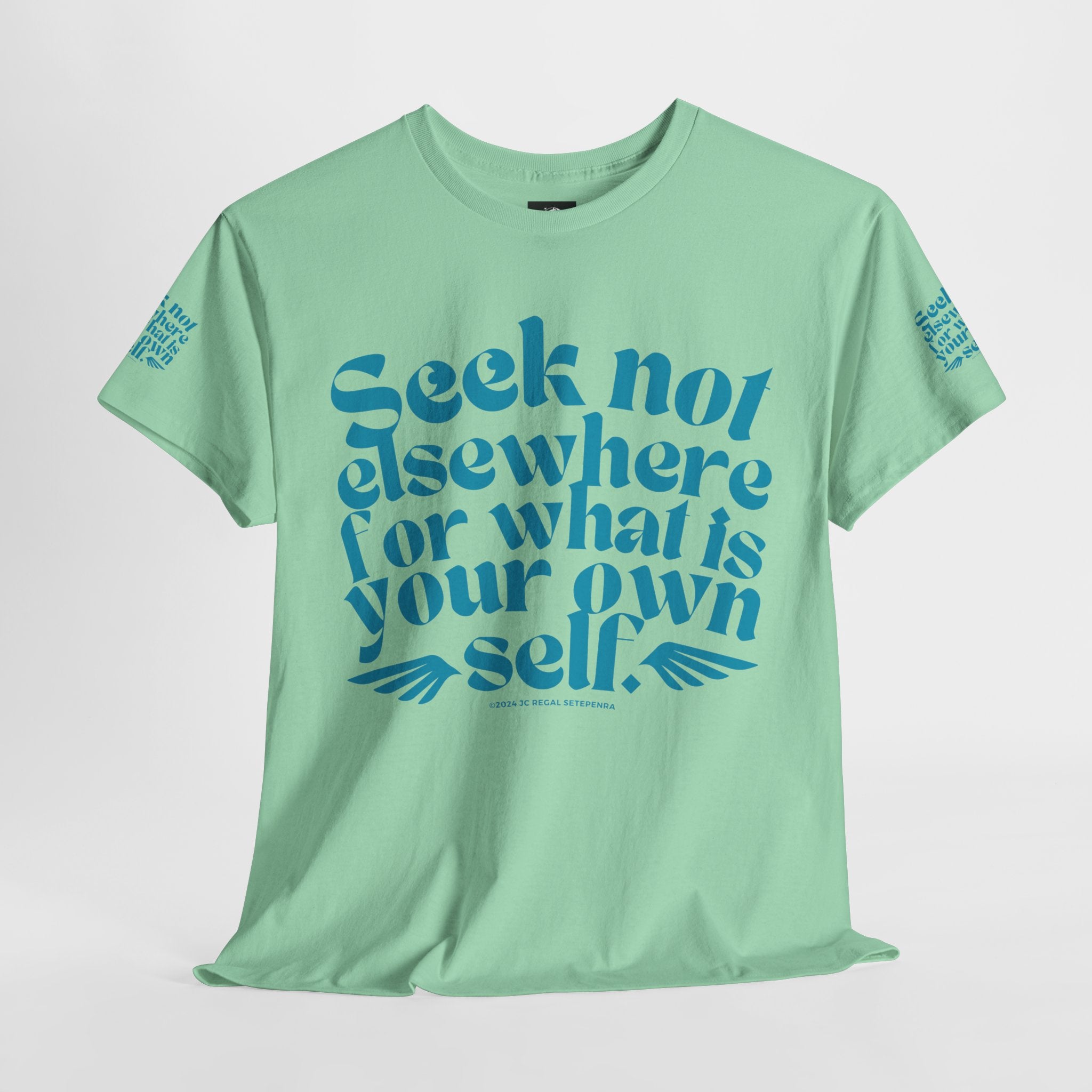 Seek Not Elsewhere (Aqua Edition) Unisex Heavy Cotton Tee