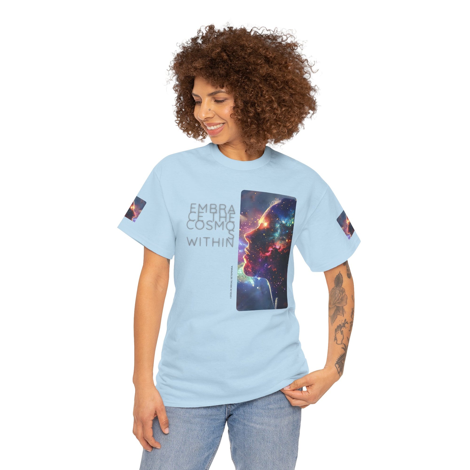 Embrace The Cosmos Within Unisex Heavy Cotton Tee