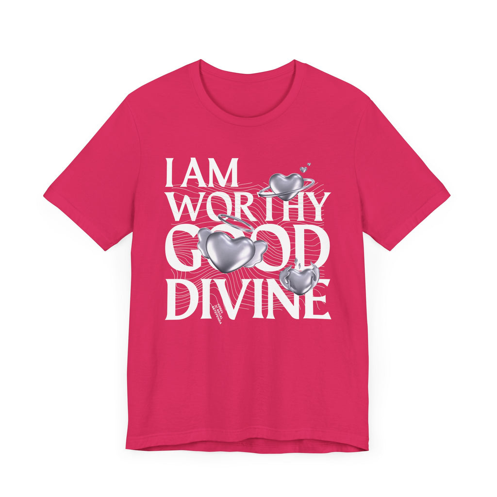 I AM WORTHY GOOD DIVINE Unisex Jersey Short Sleeve Tee SETEPENRA T-Shirt.