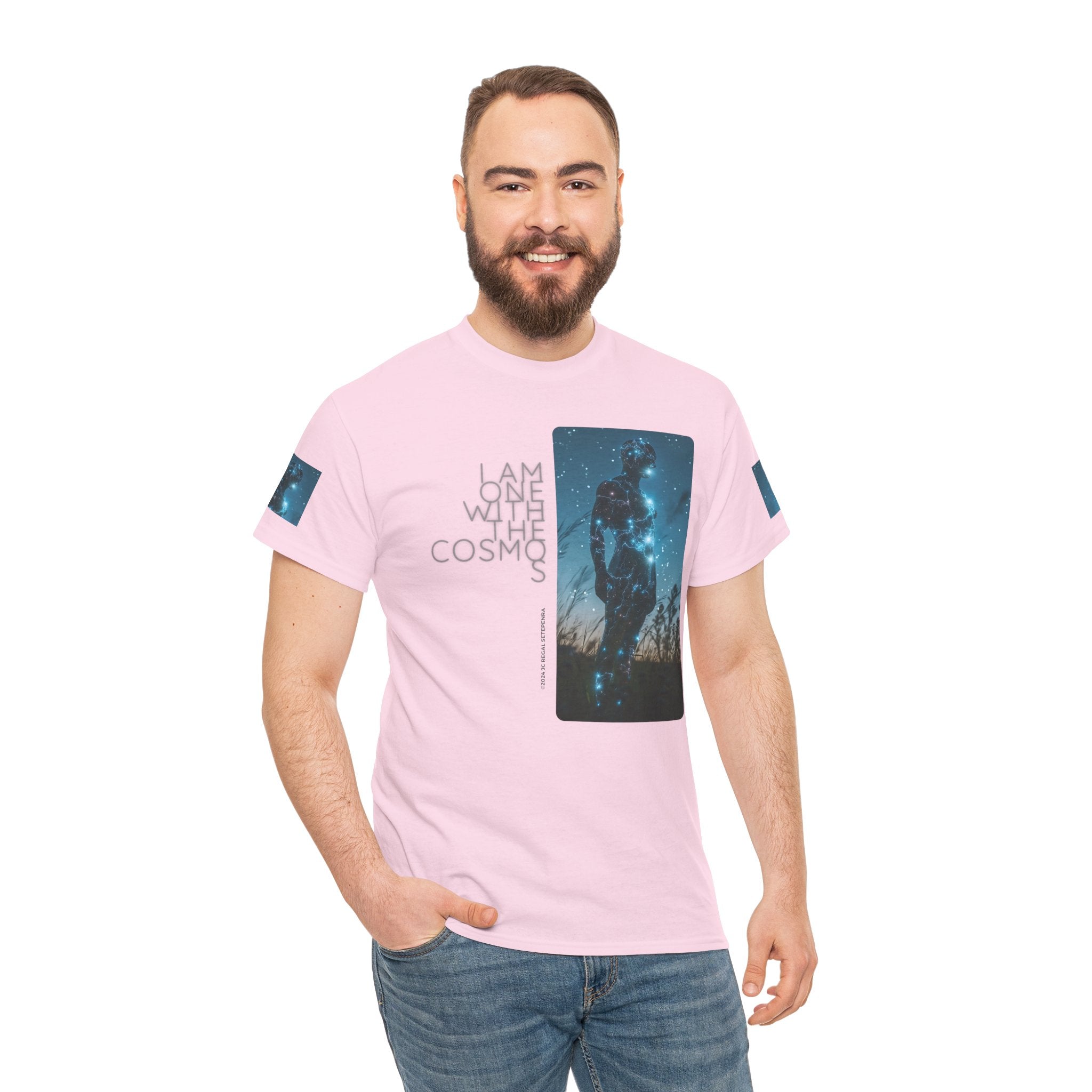 One With The Cosmos Unisex Heavy Cotton Tee