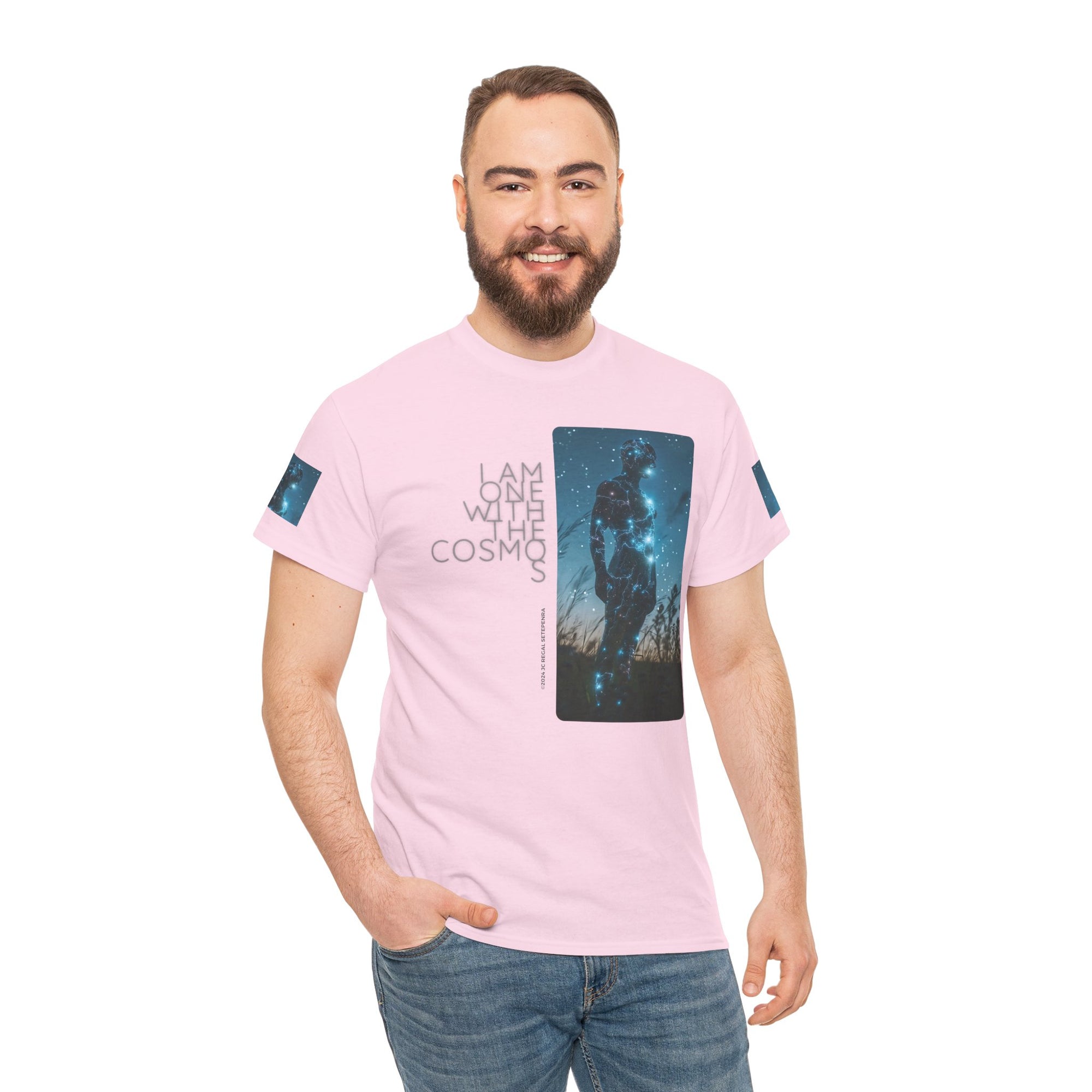 One With The Cosmos Unisex Heavy Cotton Tee