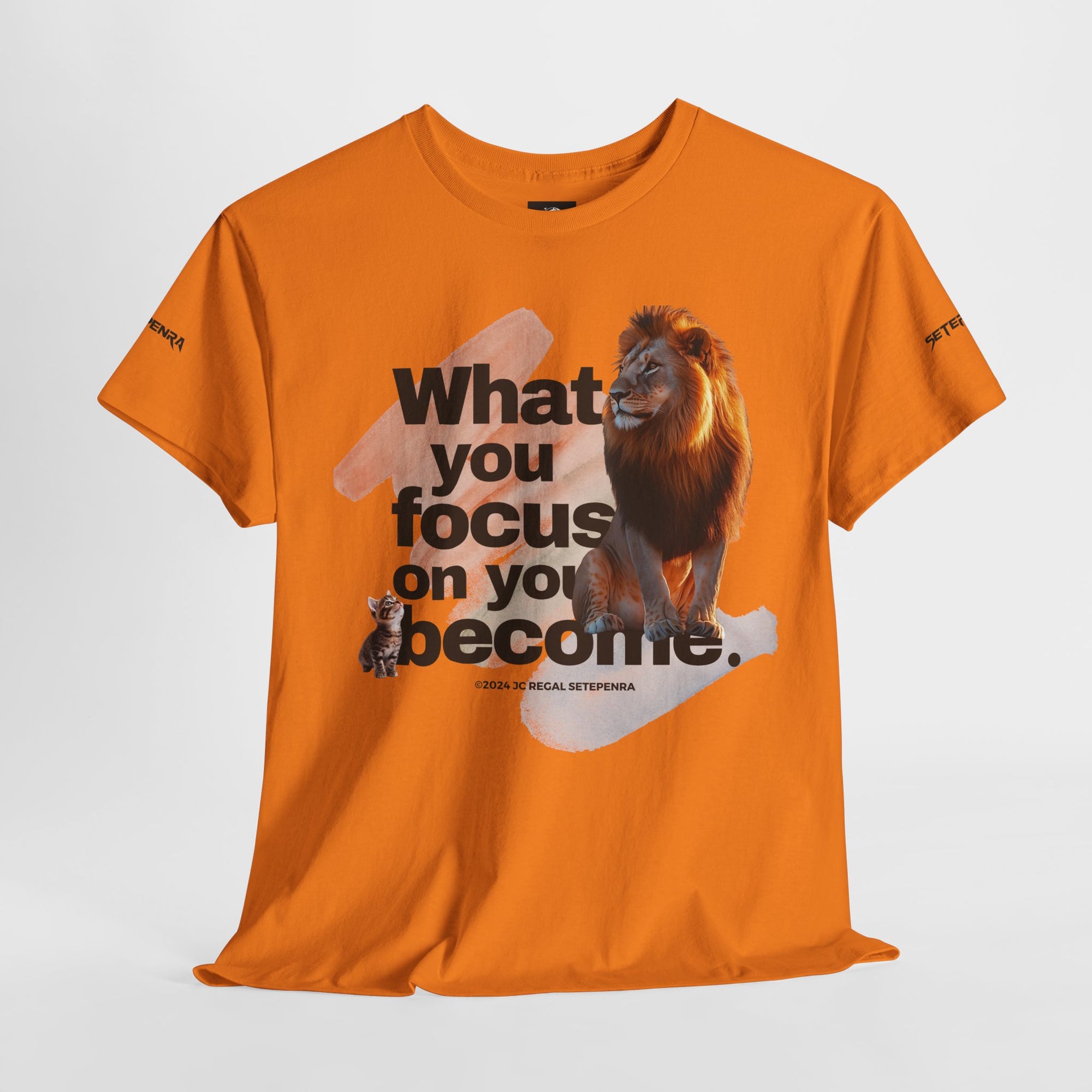 What You Focus On You Become Unisex Heavy Cotton Tee