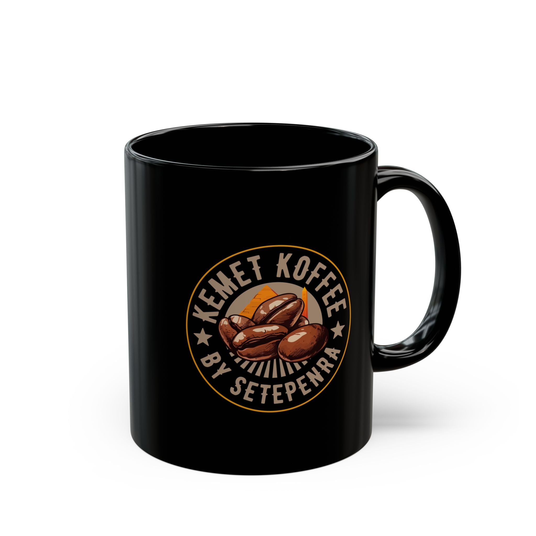 Kemet Koffee By Setepenra Black Mug (11oz, 15oz)