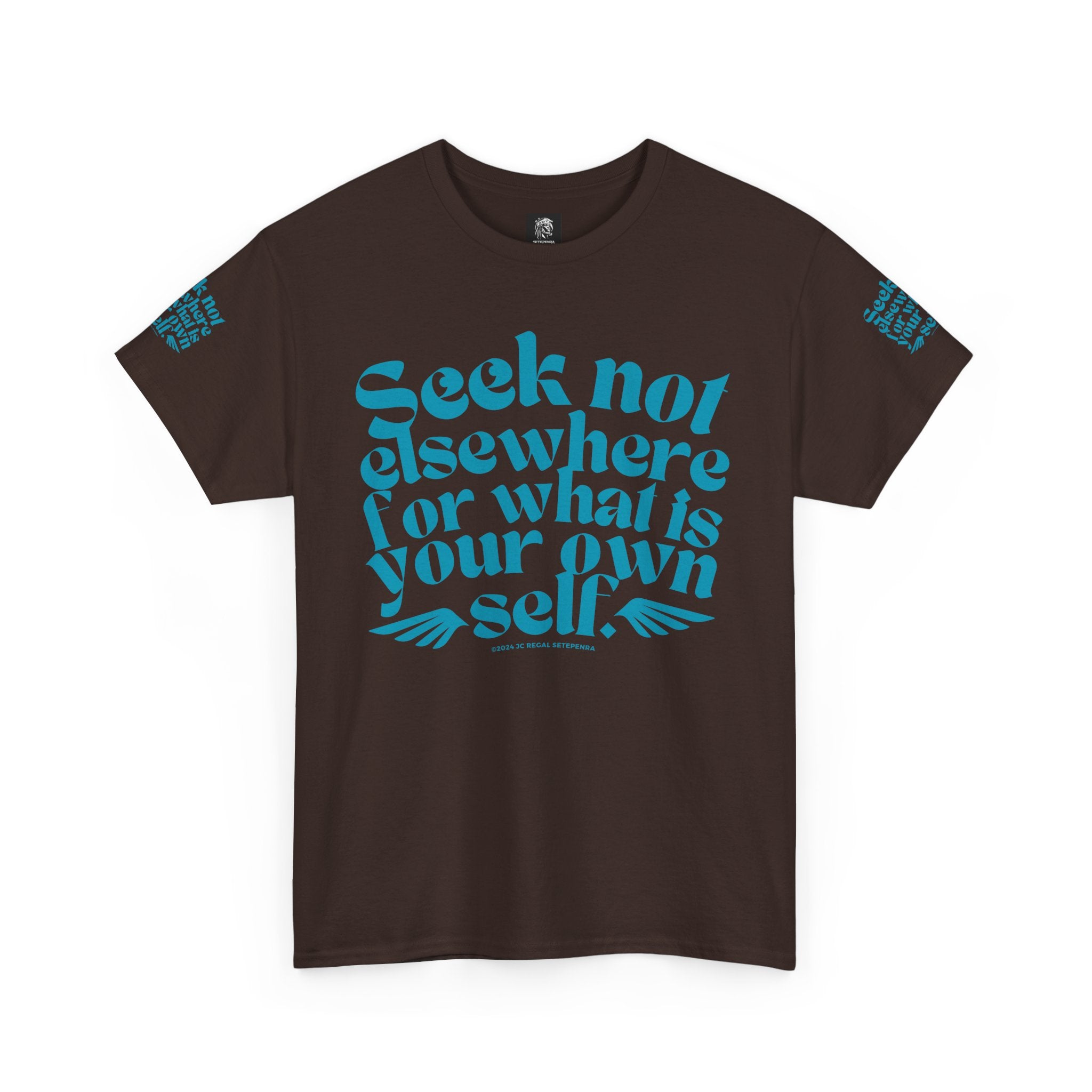 Seek Not Elsewhere (Aqua Edition) Unisex Heavy Cotton Tee SETEPENRA T-Shirt.