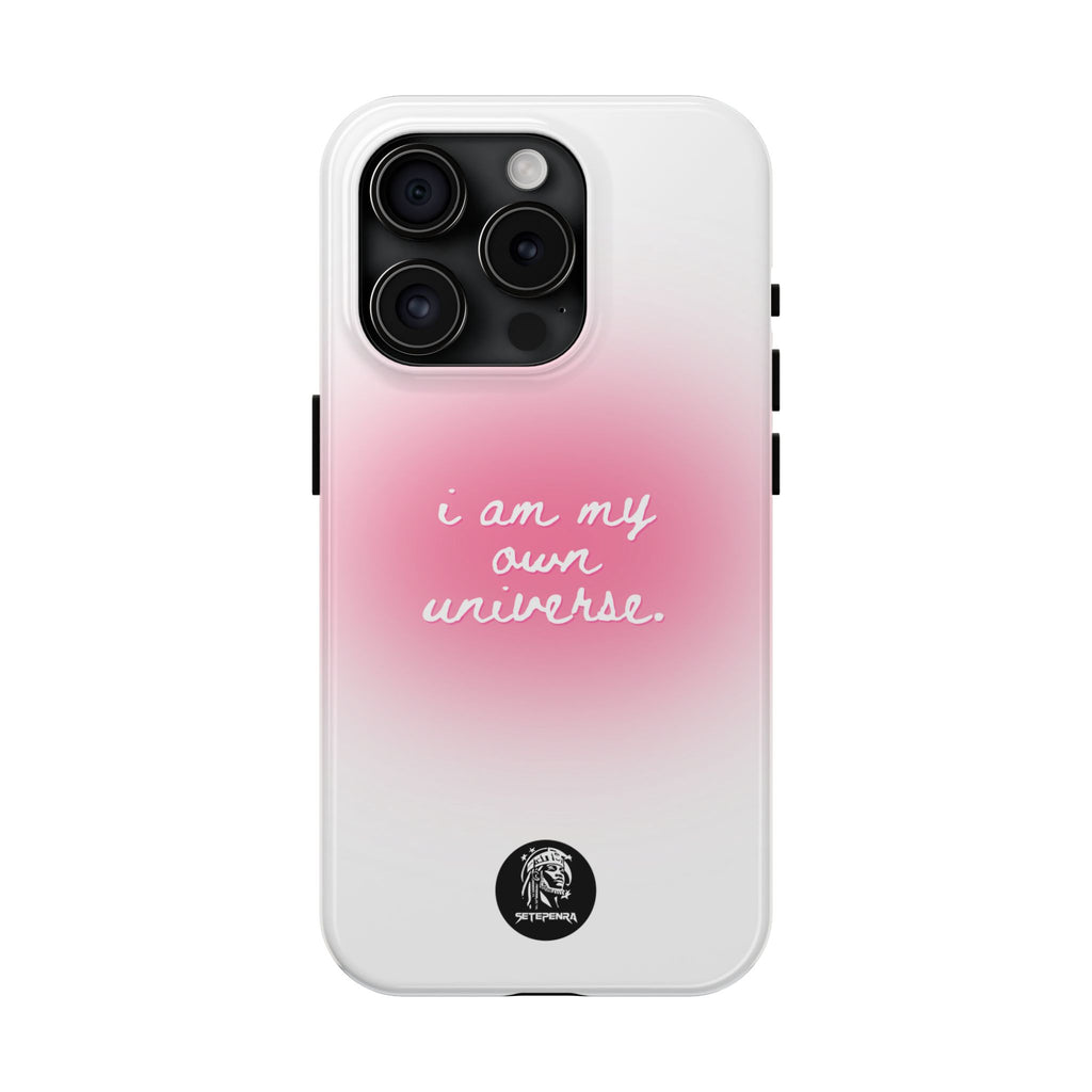 I Am My Own Universe Tough Phone Case (For iPhone, Galaxy & More) - White