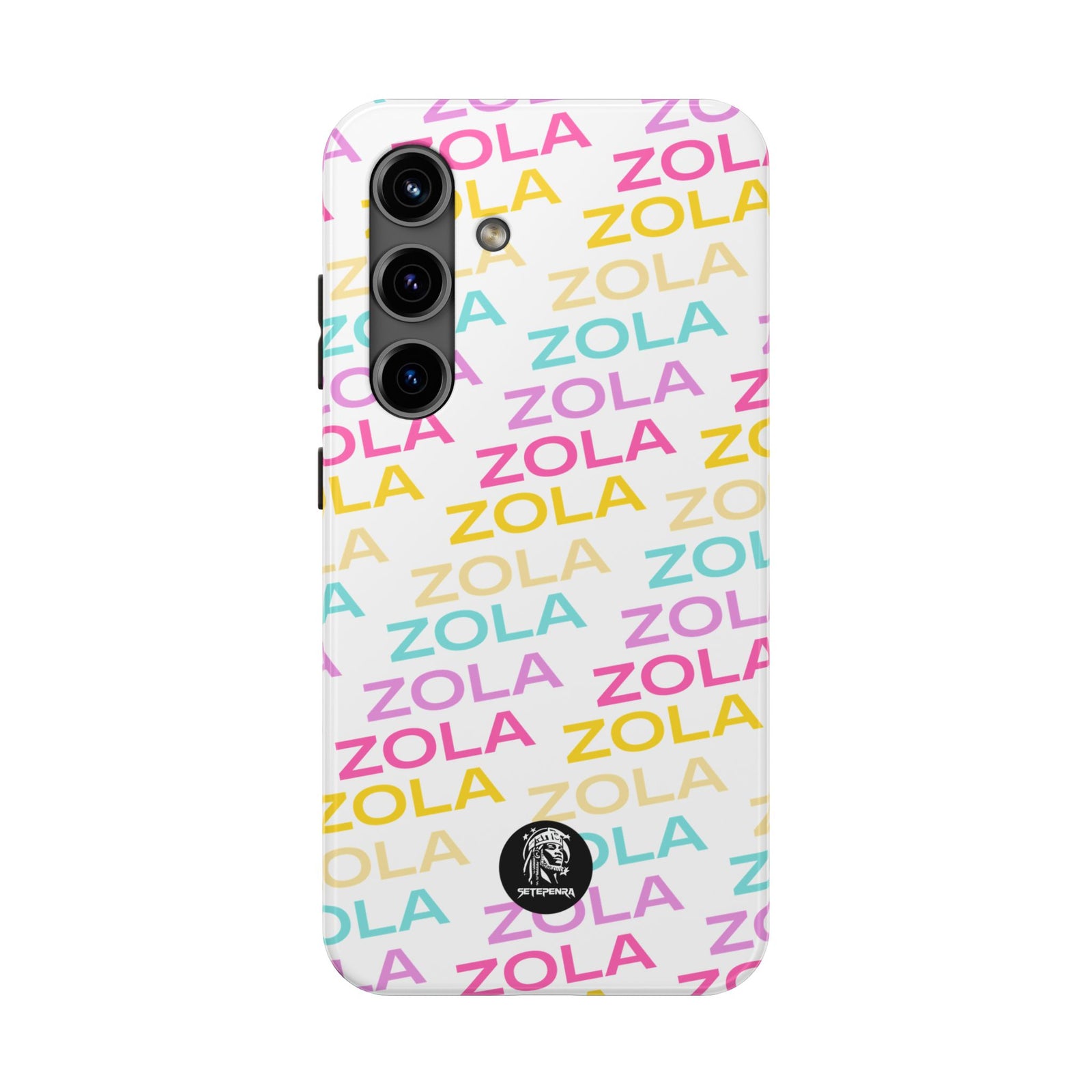 Zola Tough Phone Case (For iPhone, Galaxy & More) - White SETEPENRA Phone Case.