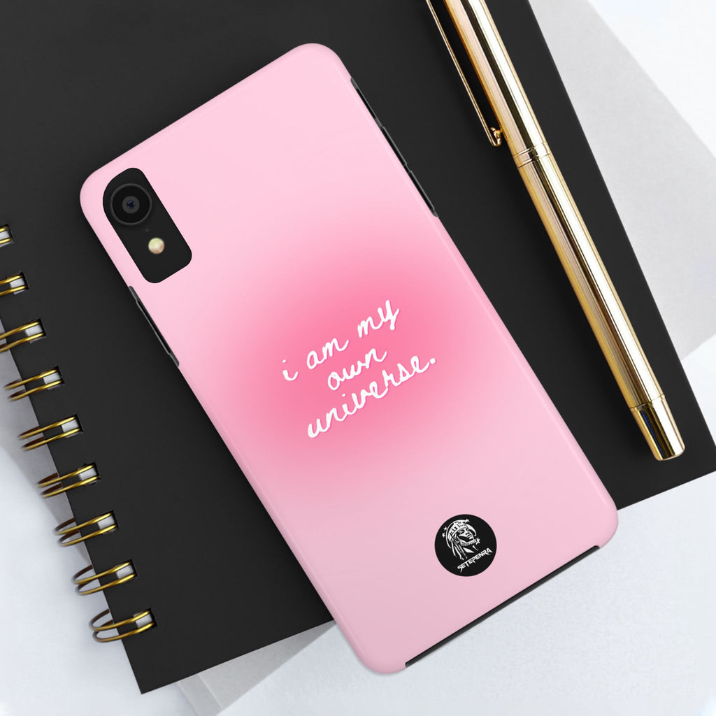 I Am My Own Universe Tough Phone Case (For iPhone, Galaxy & More) - Light Pink