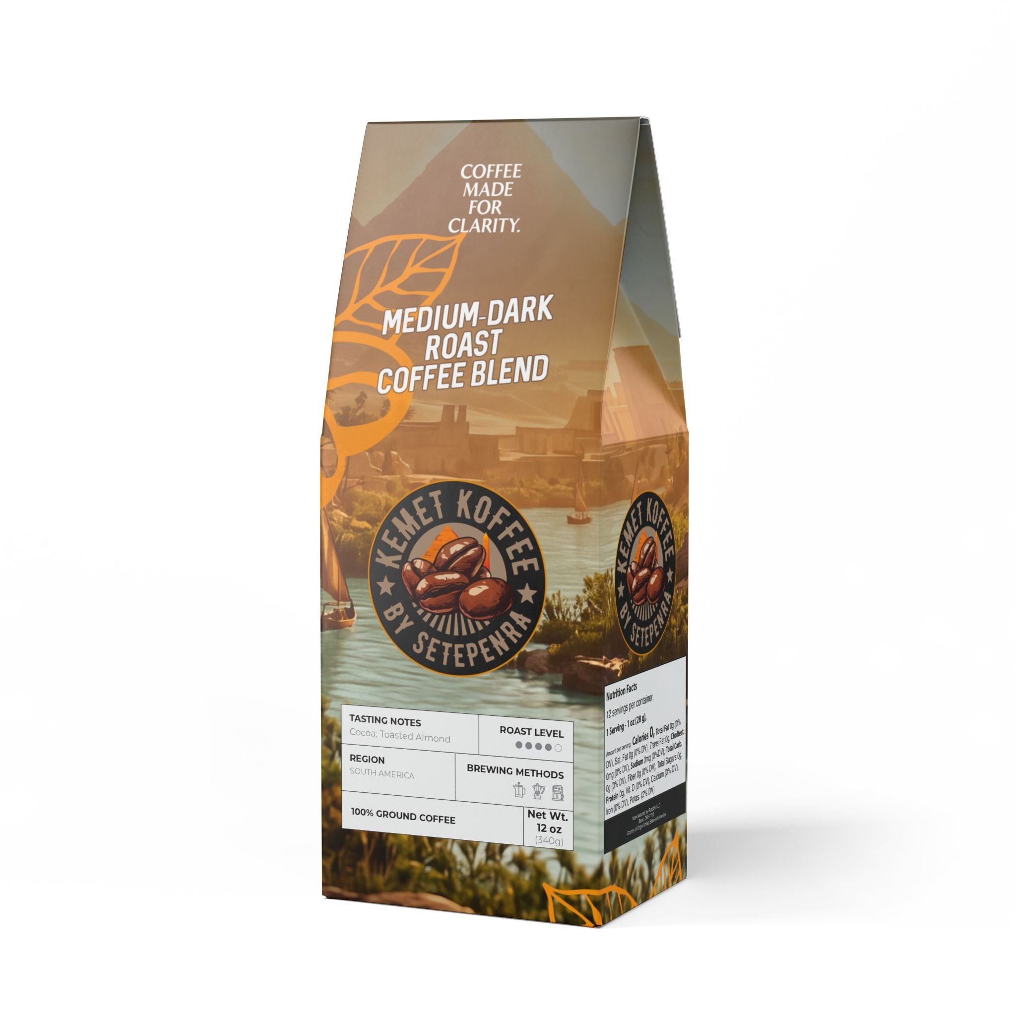 Kemet Koffee By Setepenra Medium-Dark Roast Coffee Blend