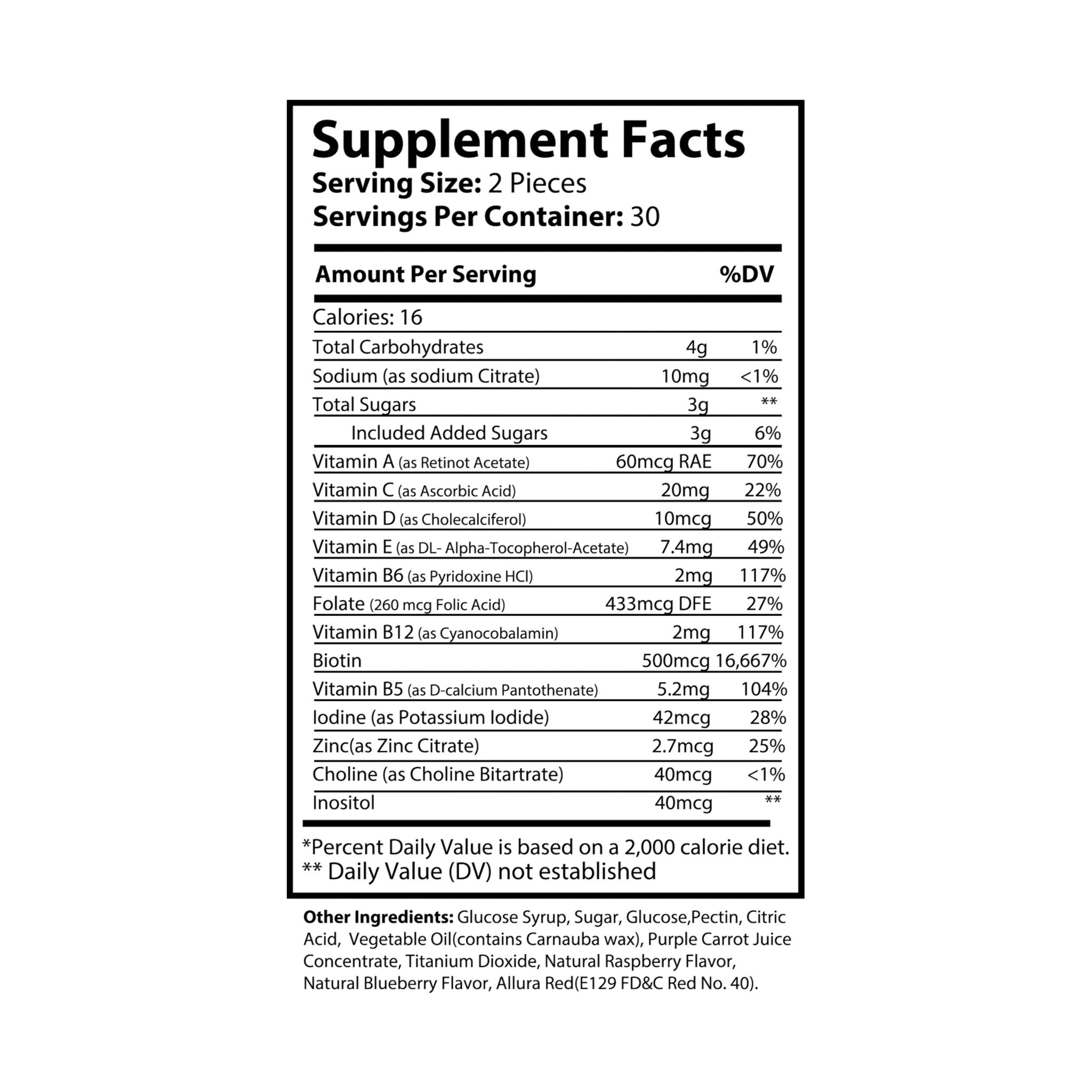 SETEPENRA Goodstuff Hair Vitamin Gummies (60 Gummies) SETEPENRA Food Supplements.