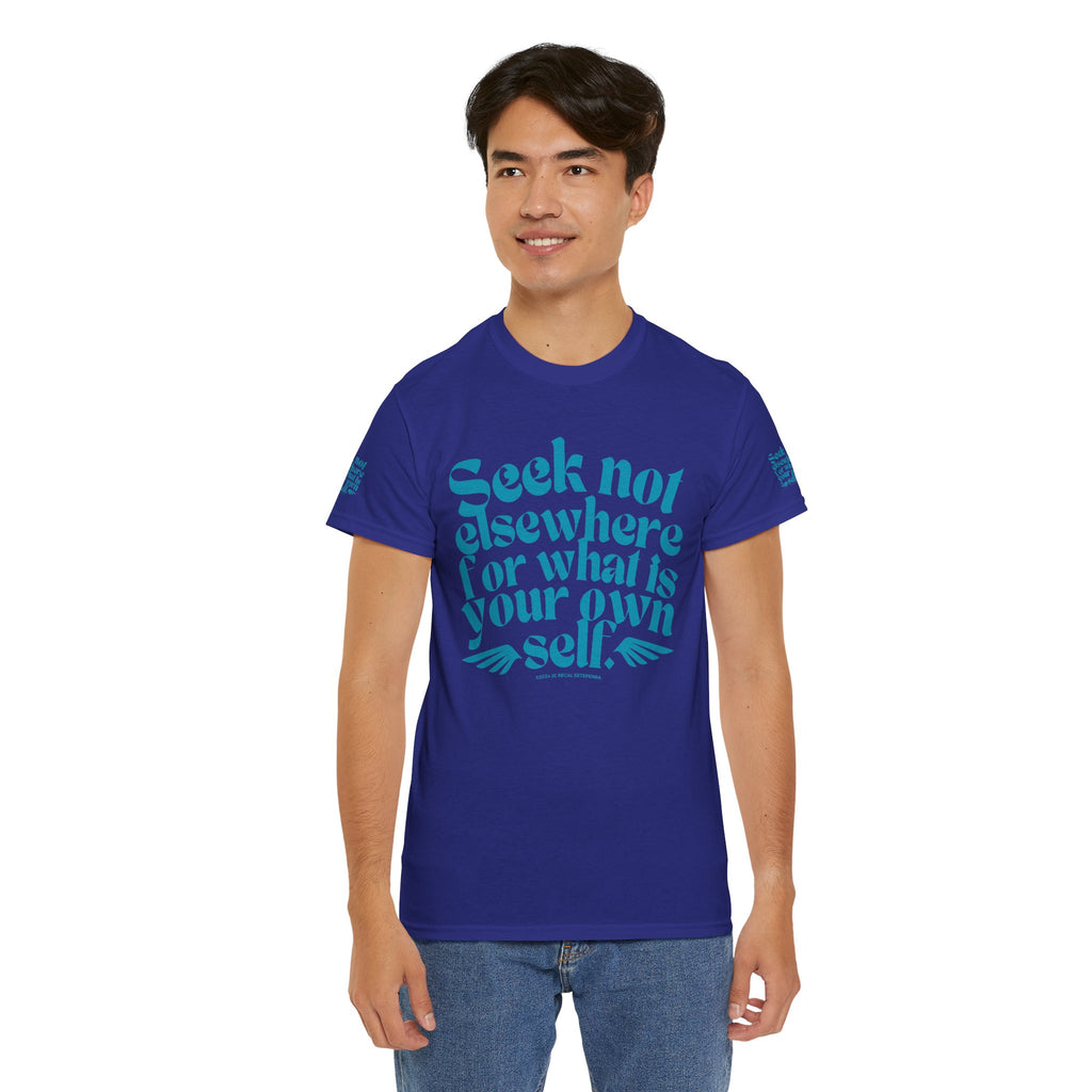 Seek Not Elsewhere (Aqua Edition) Unisex Heavy Cotton Tee