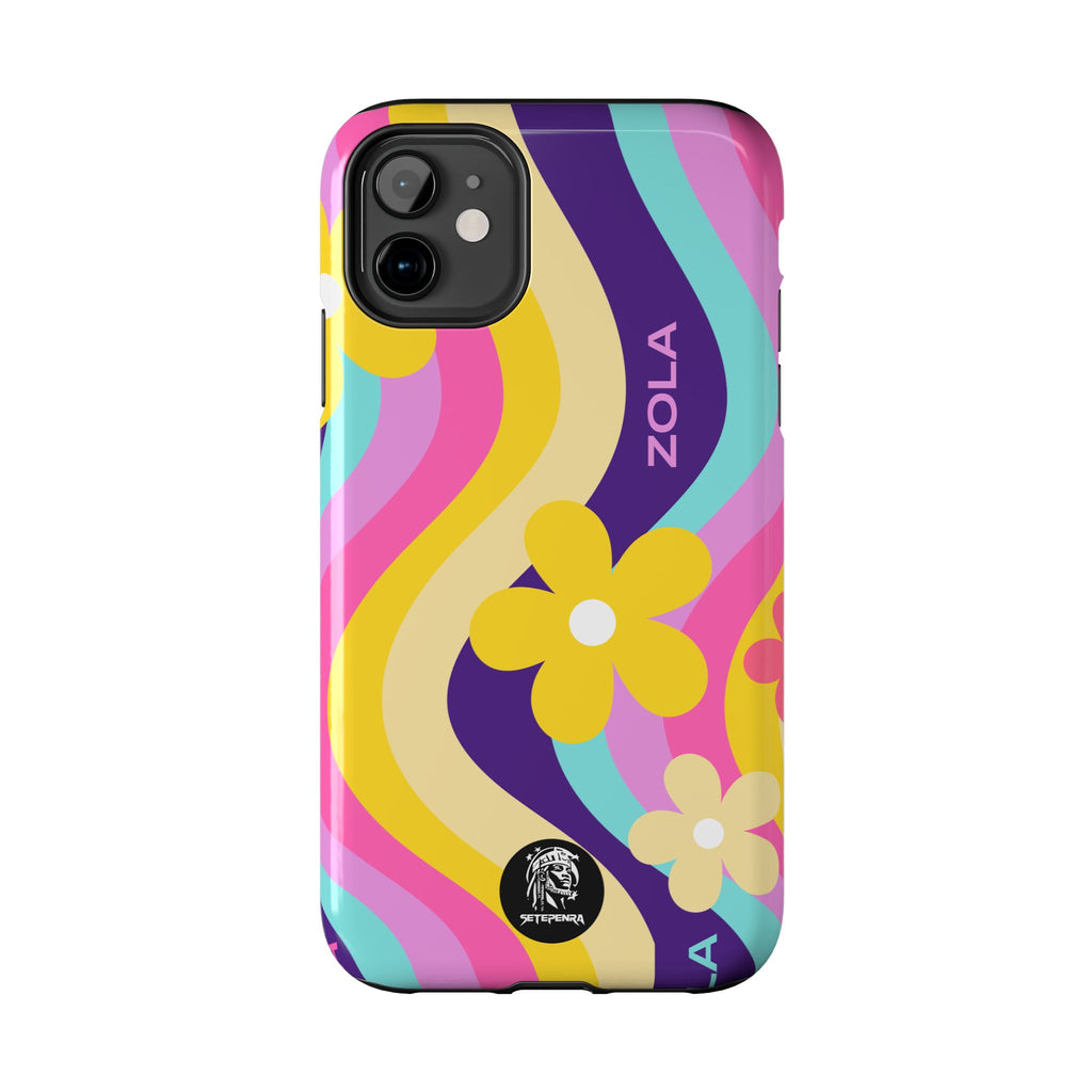 Zola Tough Phone Case (For iPhone, Galaxy & More) - Purple Wave