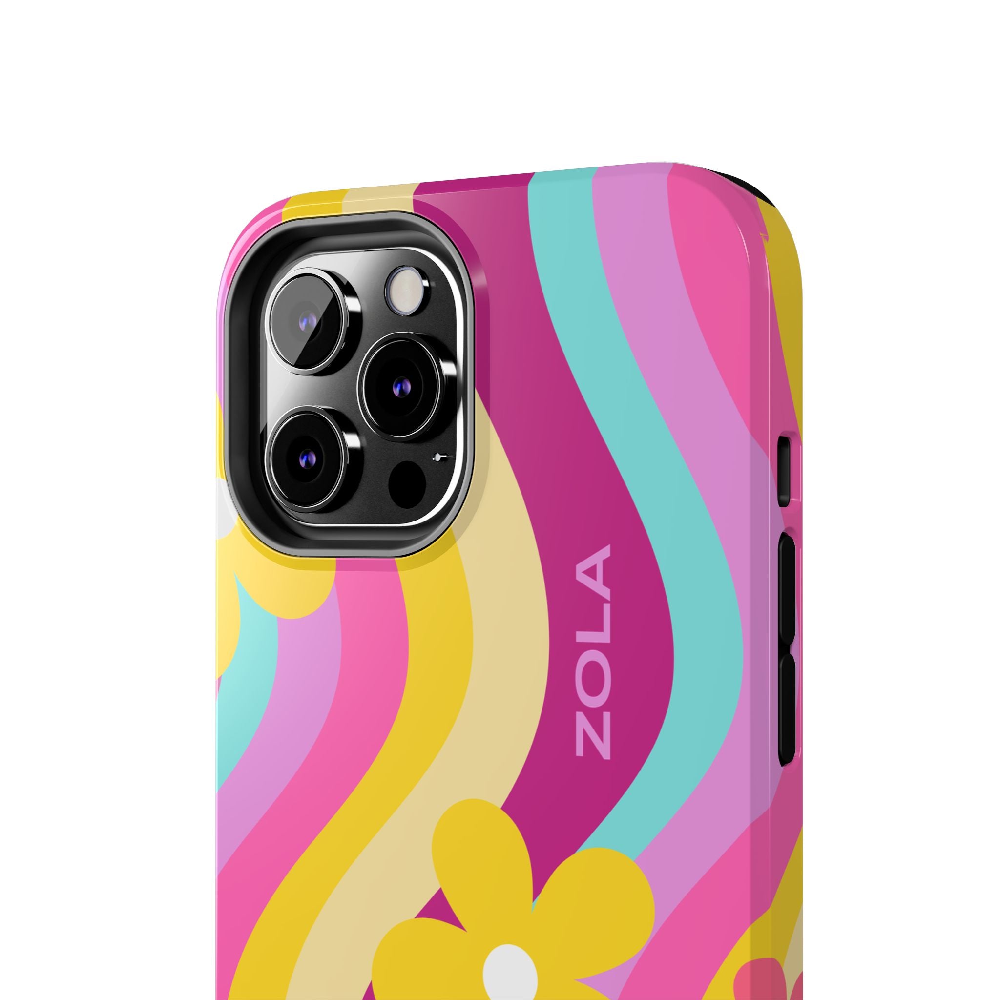 Zola Tough Phone Case (For iPhone, Galaxy & More) - Pink Wave
