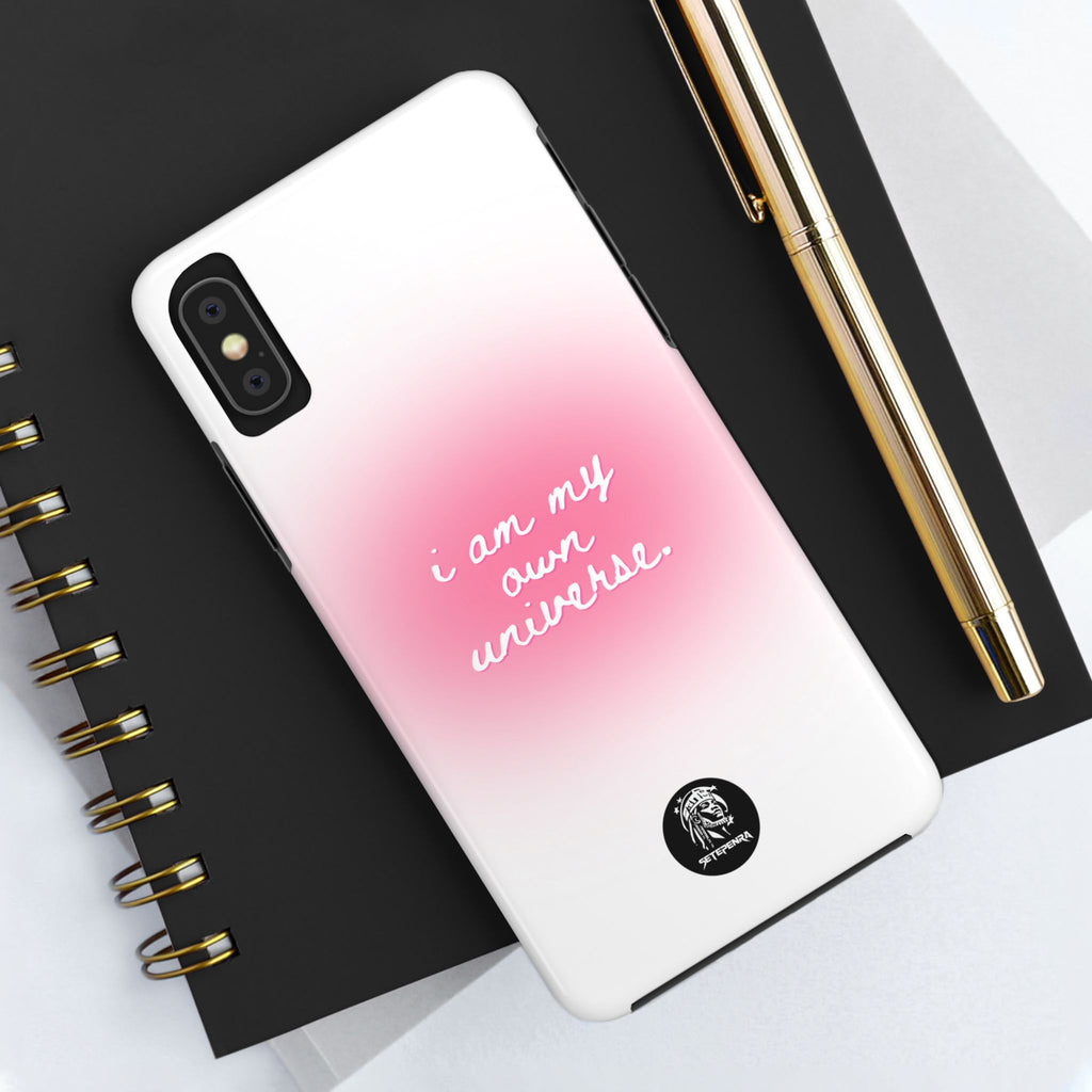 I Am My Own Universe Tough Phone Case (For iPhone, Galaxy & More) - White