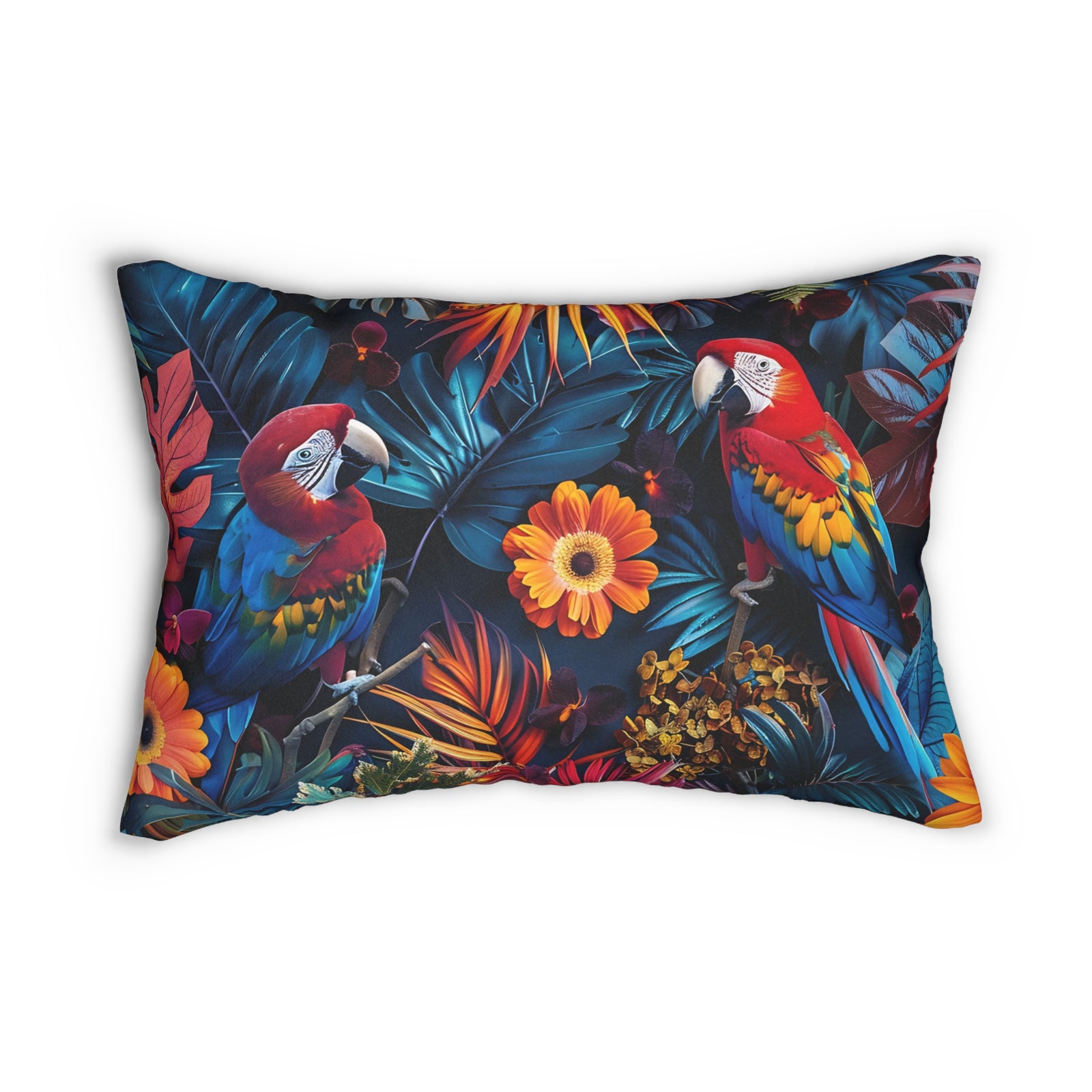Tropican Retreat (Scene 3) Spun Polyester Lumbar Pillow SETEPENRA Home Decor.