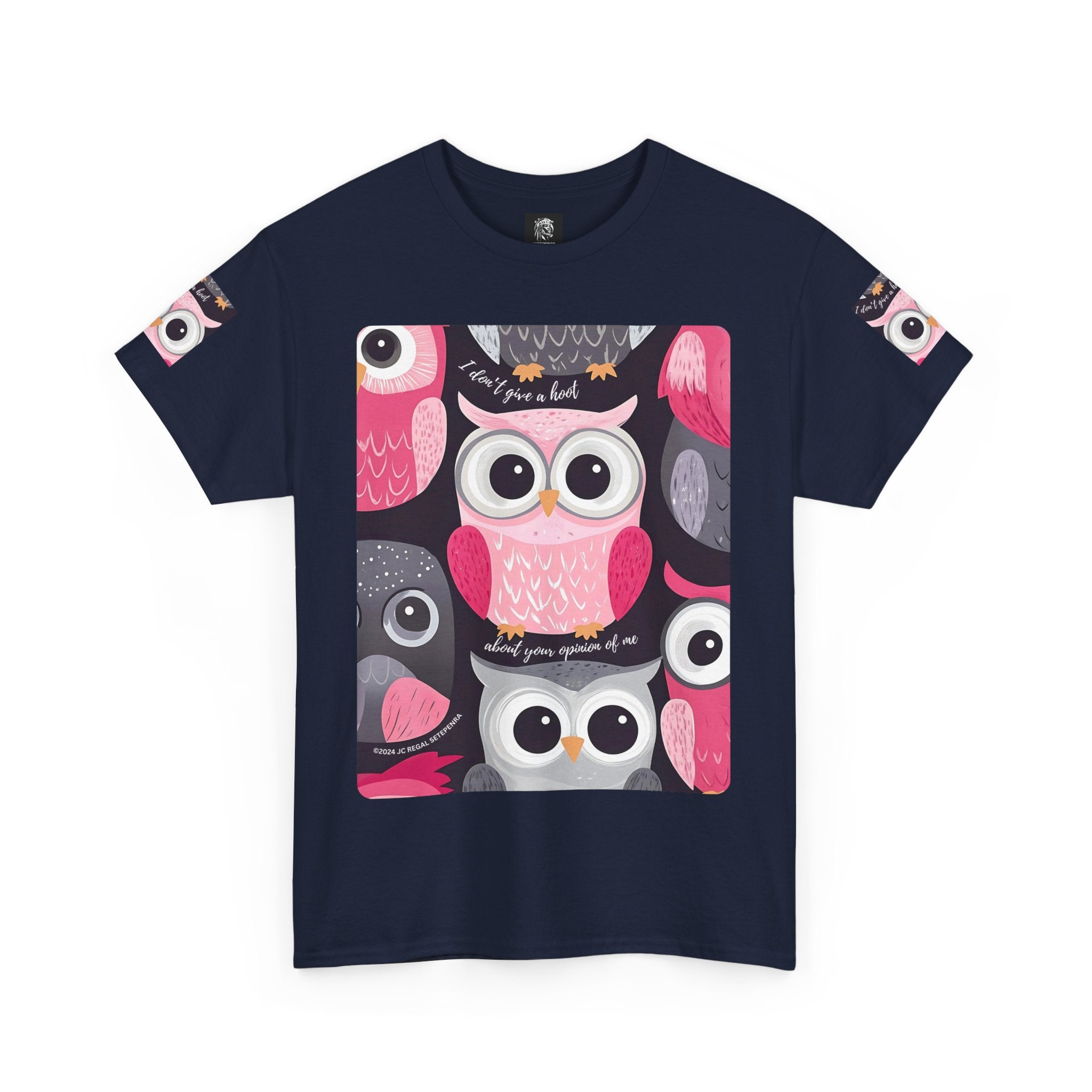 Don't Give A Hoot Unisex Heavy Cotton Tee SETEPENRA T-Shirt.