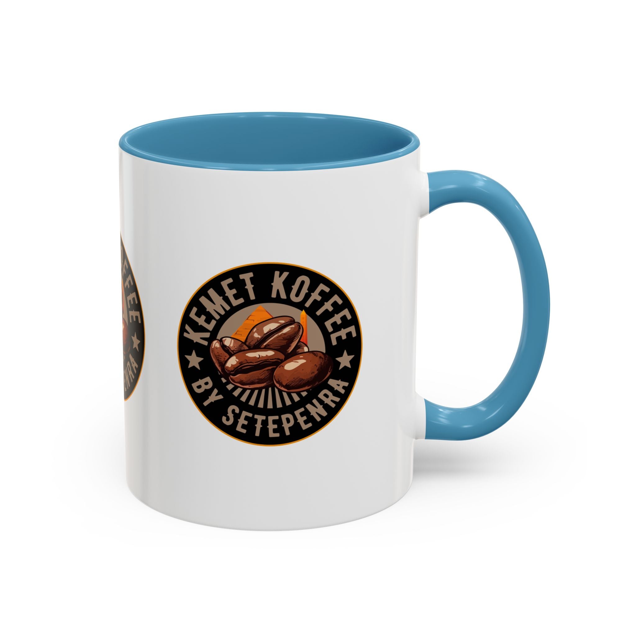 Kemet Koffee By Setepenra Accent Coffee Mug, 11oz, 15oz (Various Colors)