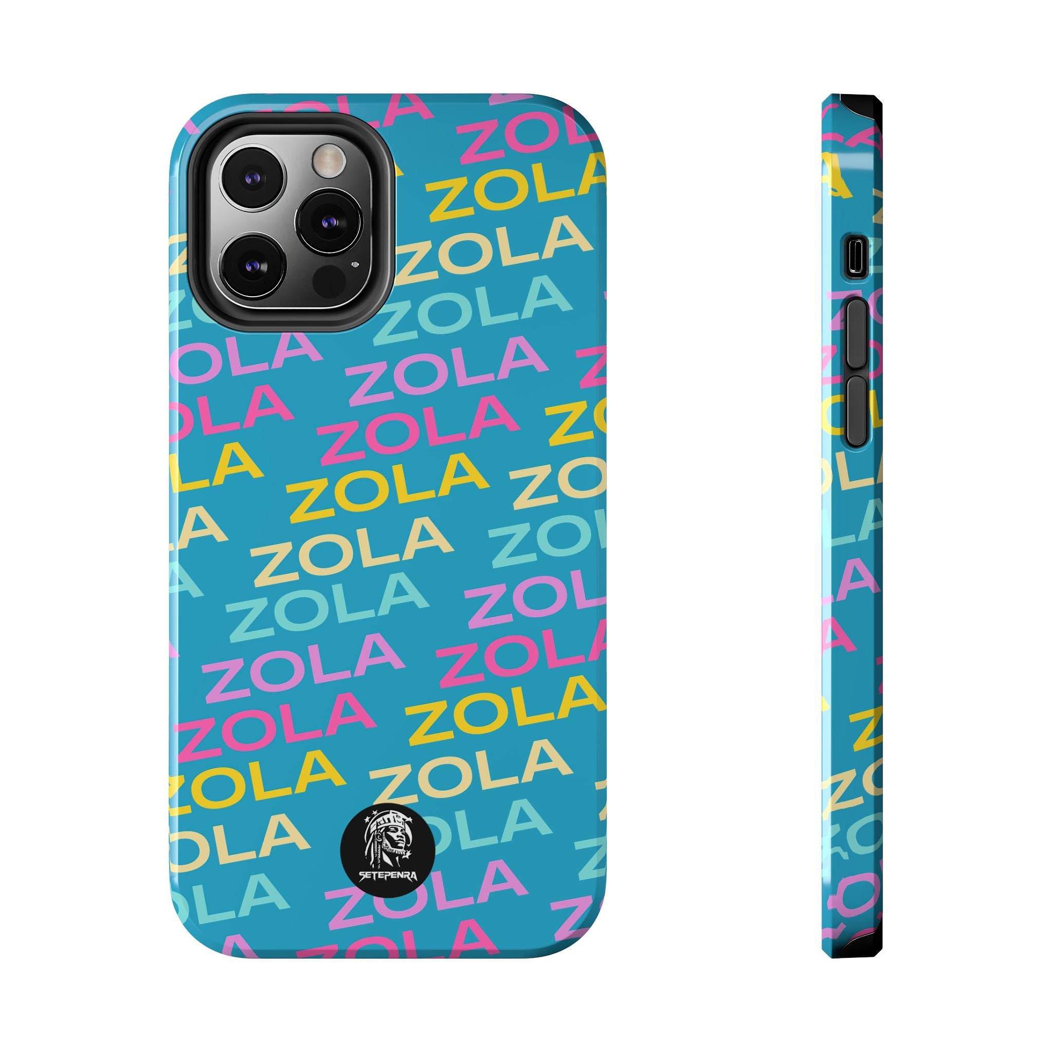 Zola Tough Phone Case (For iPhone, Galaxy & More) - Turquoise SETEPENRA Phone Case.