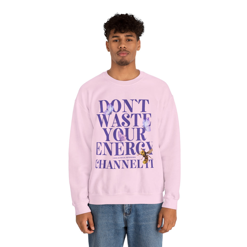 Channel It Unisex Heavy Blend™ Crewneck Sweatshirt (Purple Print)