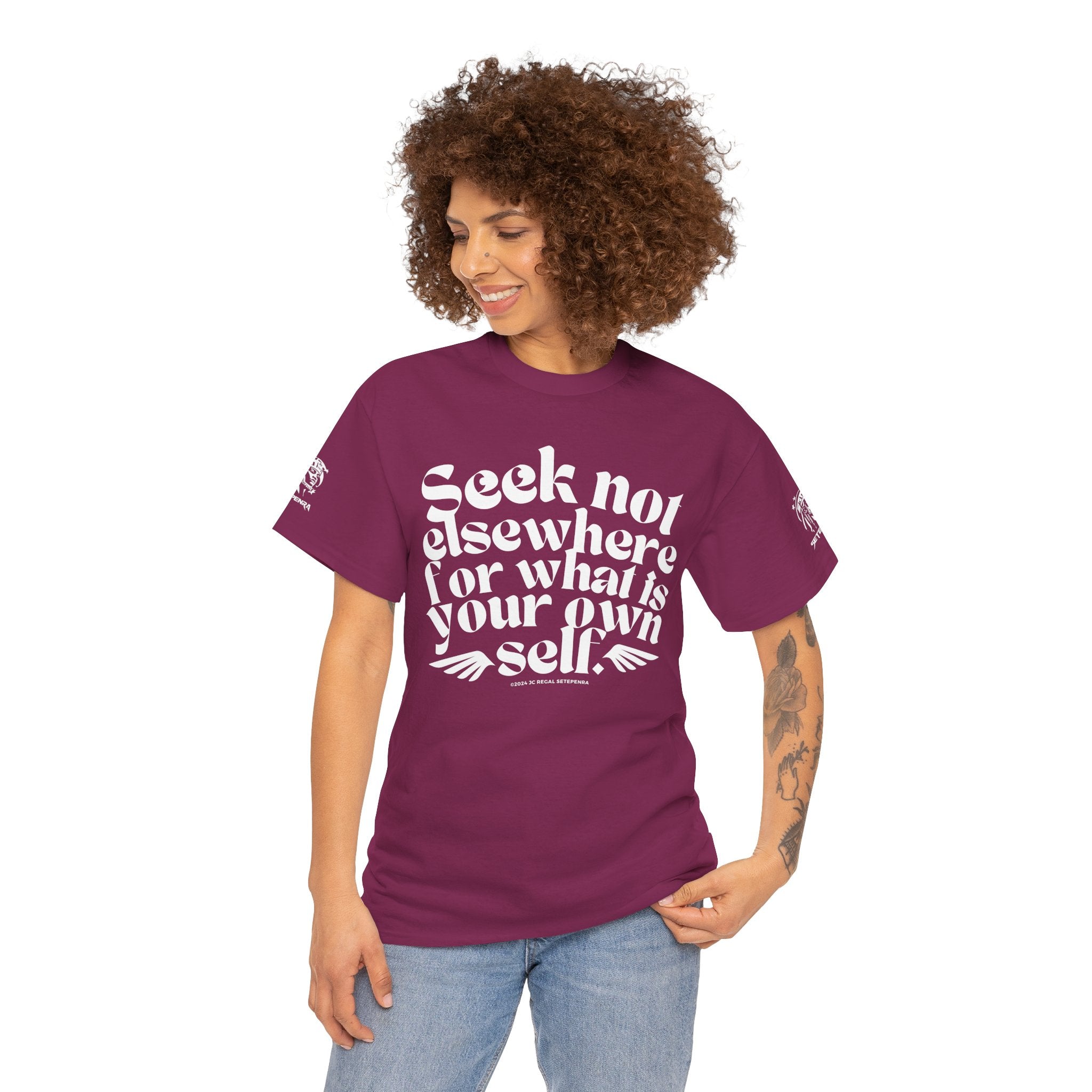 Seek Not Elsewhere Unisex Heavy Cotton Tee