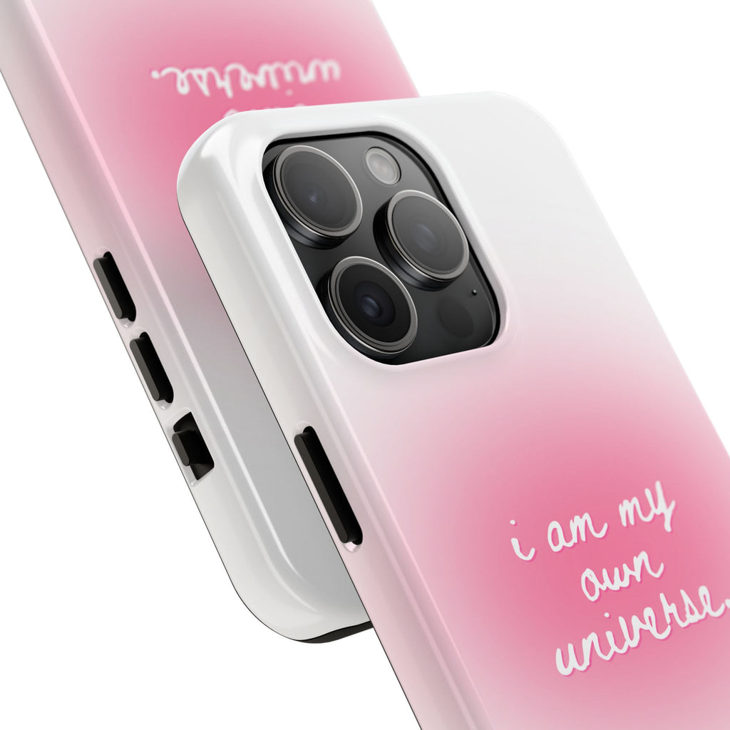 I Am My Own Universe Tough Phone Case (For iPhone, Galaxy & More) - White