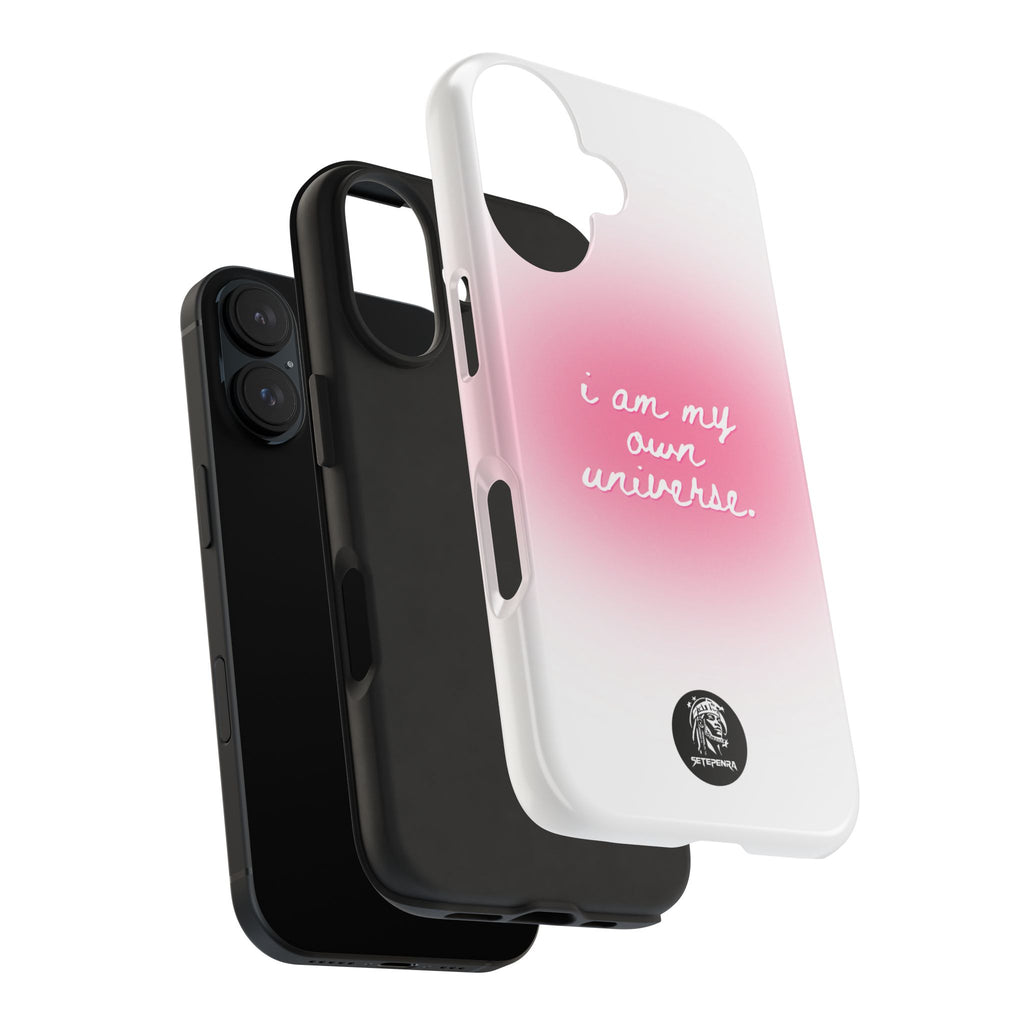 I Am My Own Universe Tough Phone Case (For iPhone, Galaxy & More) - White