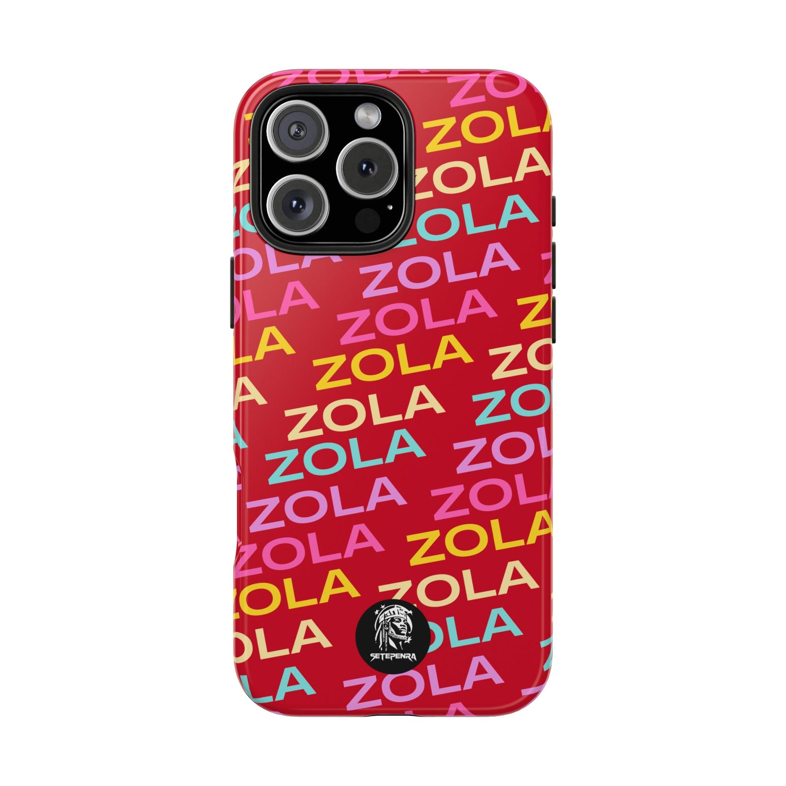 Zola Tough Phone Case (For iPhone, Galaxy & More) - Dark Red SETEPENRA Phone Case.
