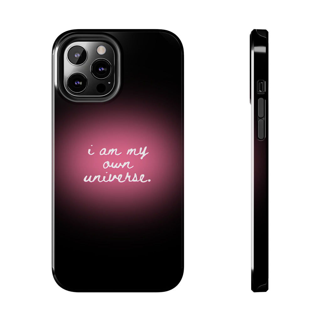 I Am My Own Universe — Pink Glow Protective Cover Tough Phone Case