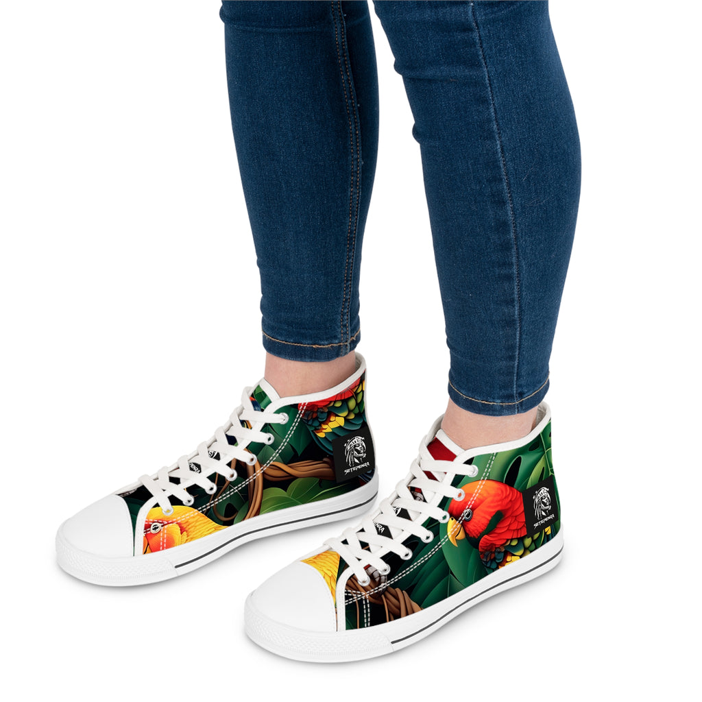 Tri-Parrot Women's High Top Sneakers SETEPENRA Shoes.