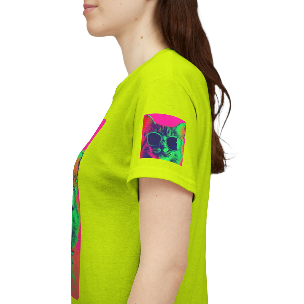 Cool Cat (Whiskers 1) Unisex Heavy Cotton Tee