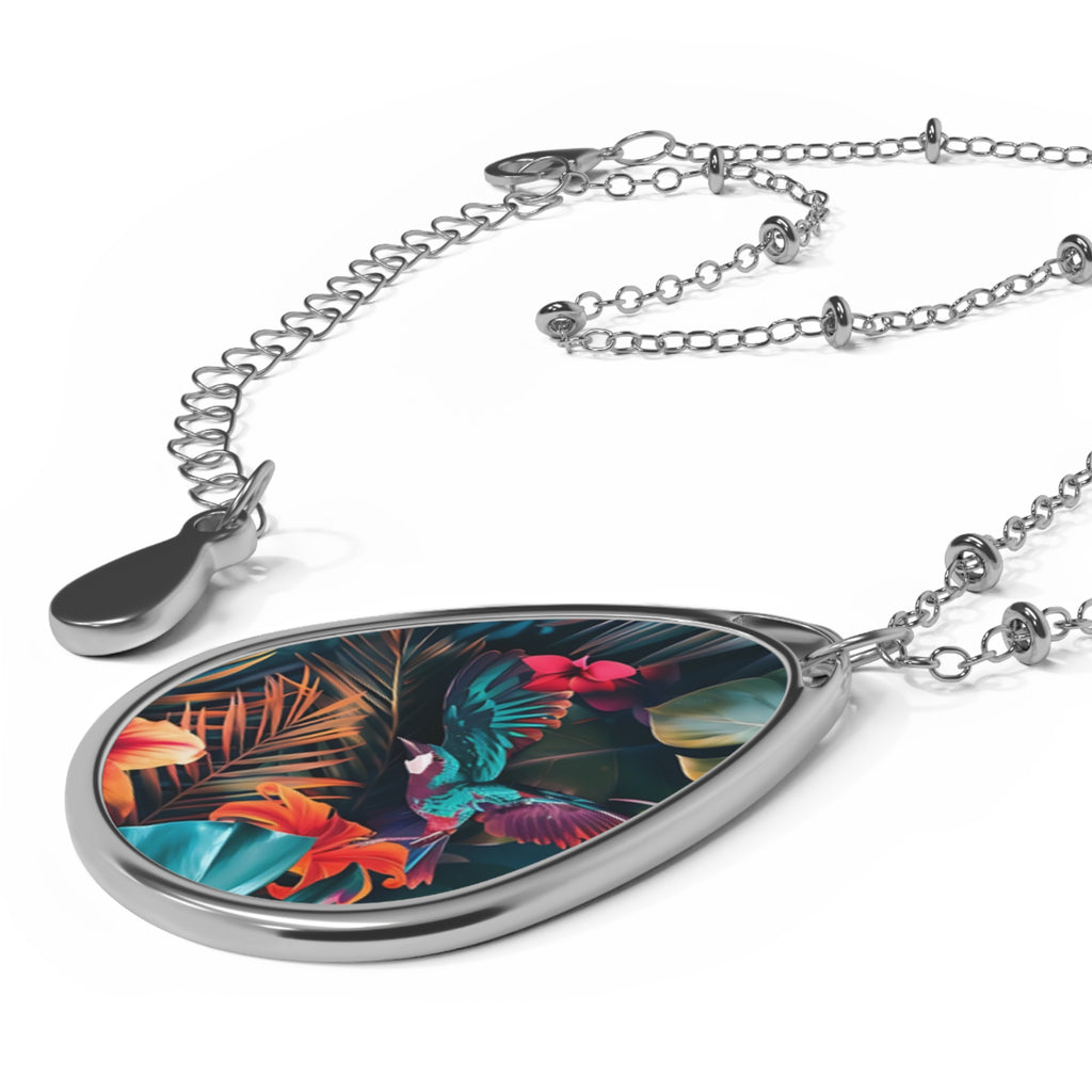 Tropican Retreat (Scene 4) Oval Necklace SETEPENRA Accessories.