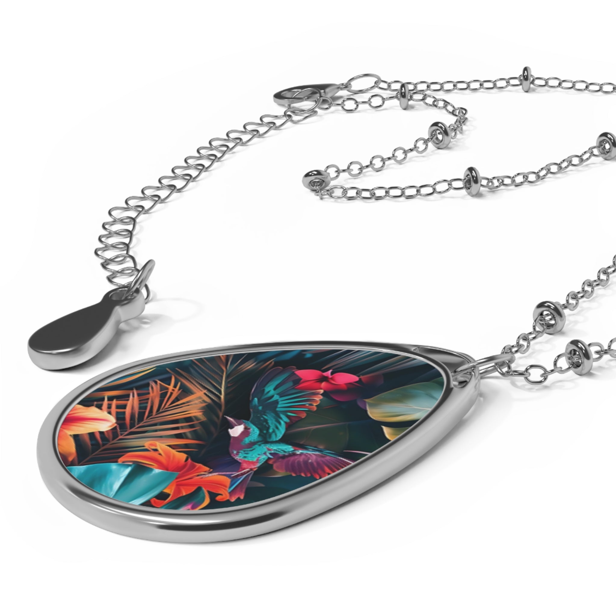 Tropican Retreat (Scene 4) Oval Necklace SETEPENRA Accessories.
