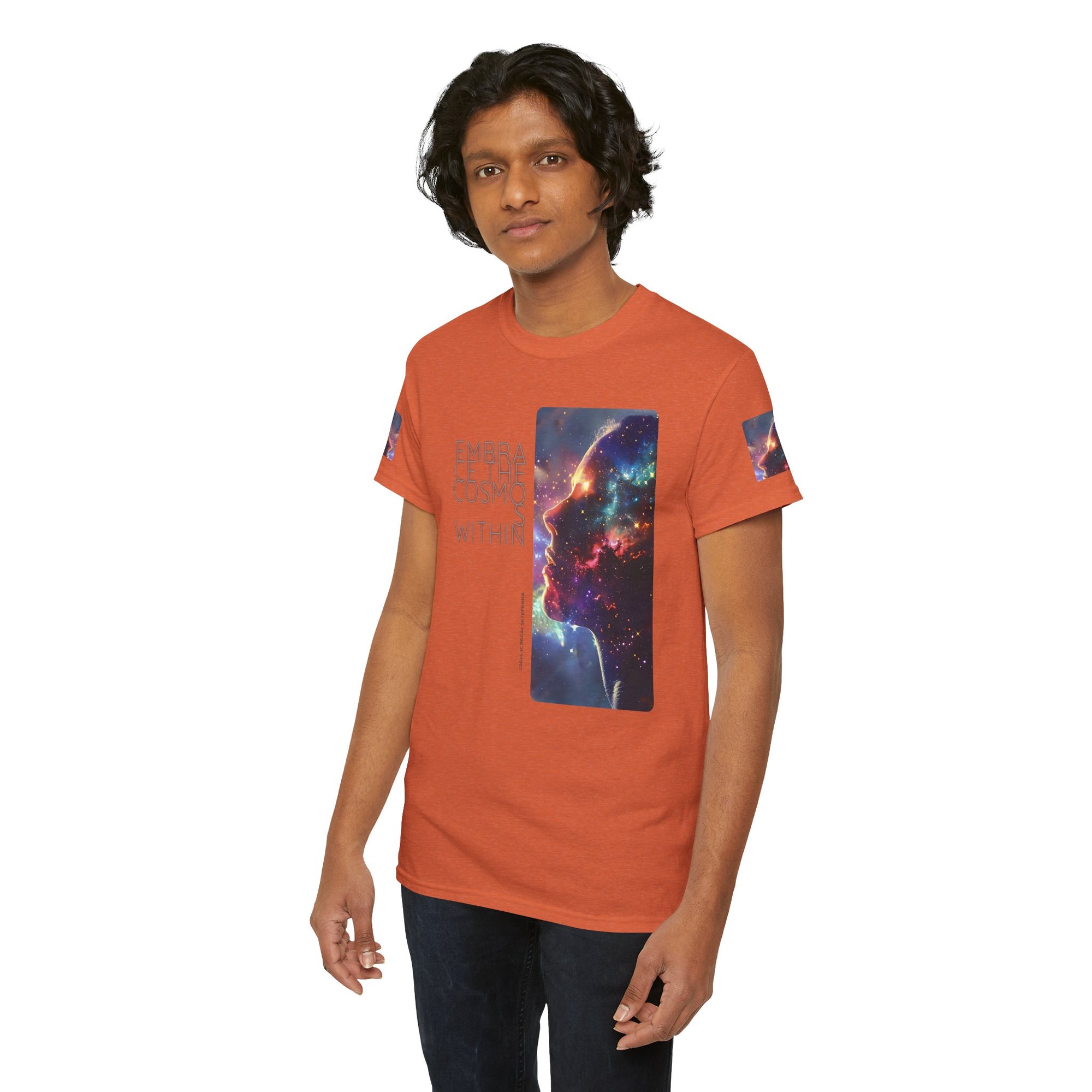 Embrace The Cosmos Within Unisex Heavy Cotton Tee