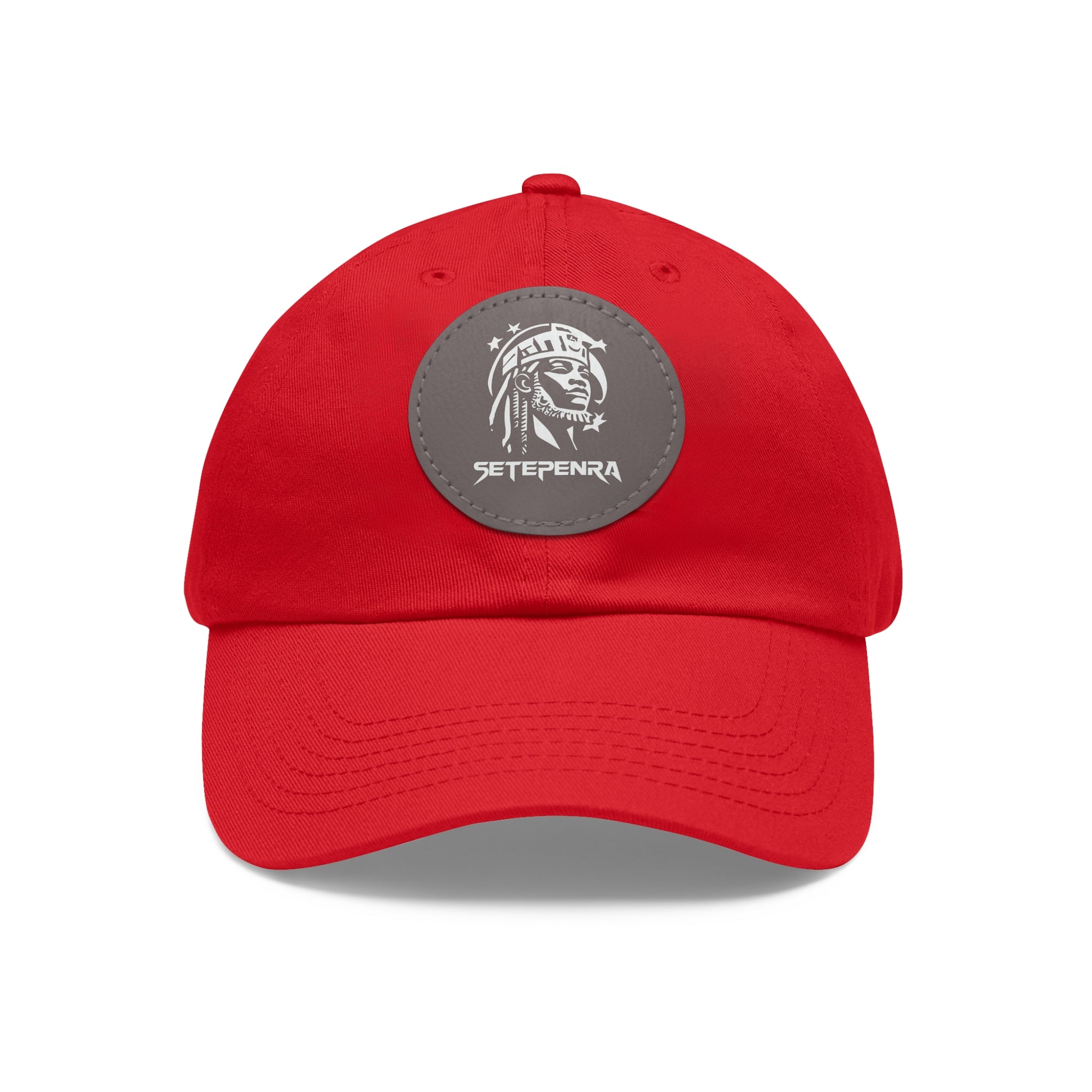 SETEPENRA Dad Hat with Leather Patch (Round) SETEPENRA Hats.