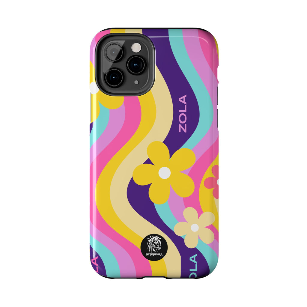 Zola Tough Phone Case (For iPhone, Galaxy & More) - Purple Wave