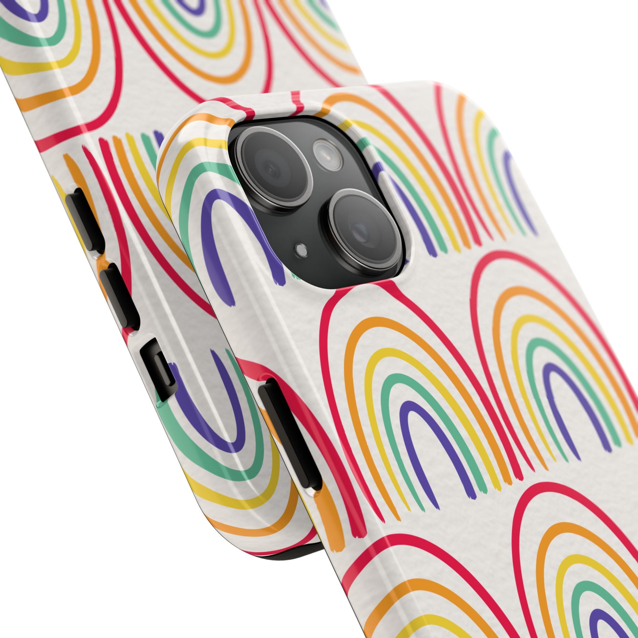 Retro Rainbow Tough Phone Case (For iPhone, Galaxy & More)